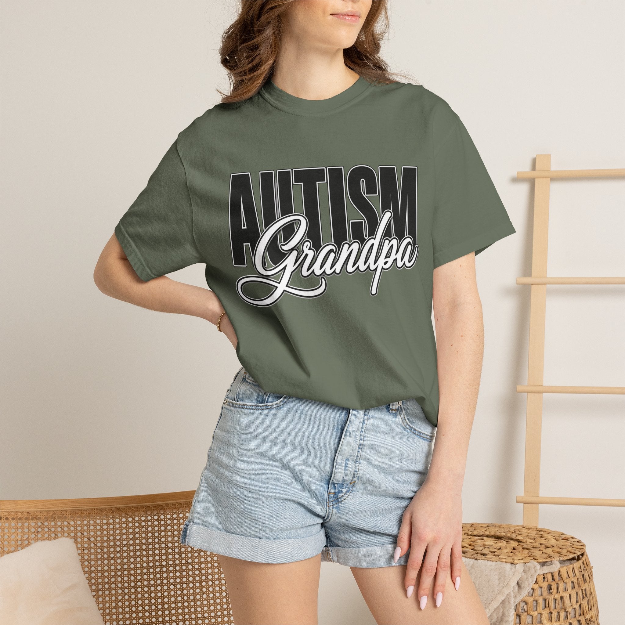 Autism Grandpa Shirt Proud Autism Grandpa T Shirt Autism Awareness Autism Acceptance Gift Puzzle Heart Special Needs Grandpa Tee