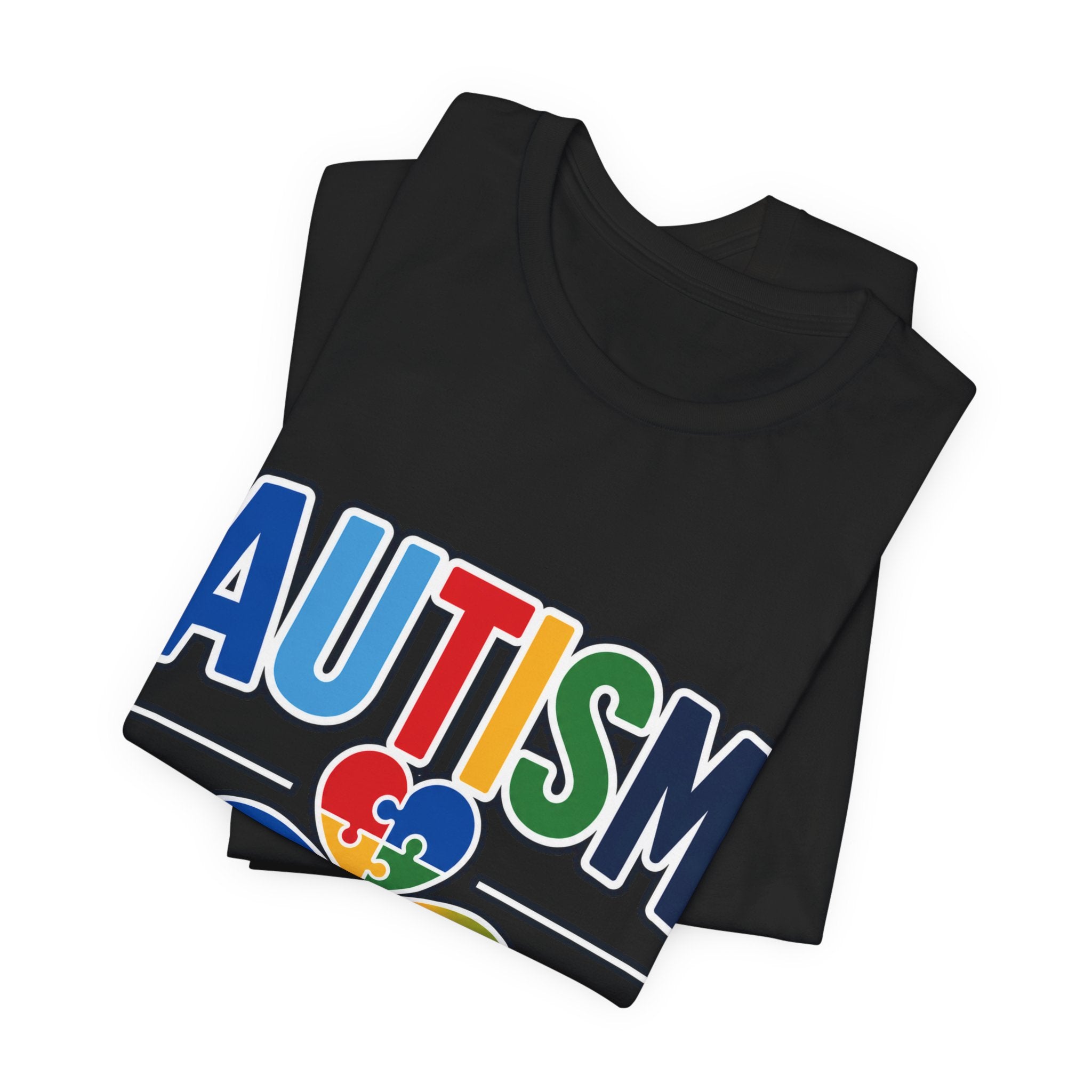 Autism Aunt Shirt | Colorful Puzzle Heart Tee | Autism Acceptance Gift for Aunt | Neurodiversity Awareness T-Shirt | Family Apparel