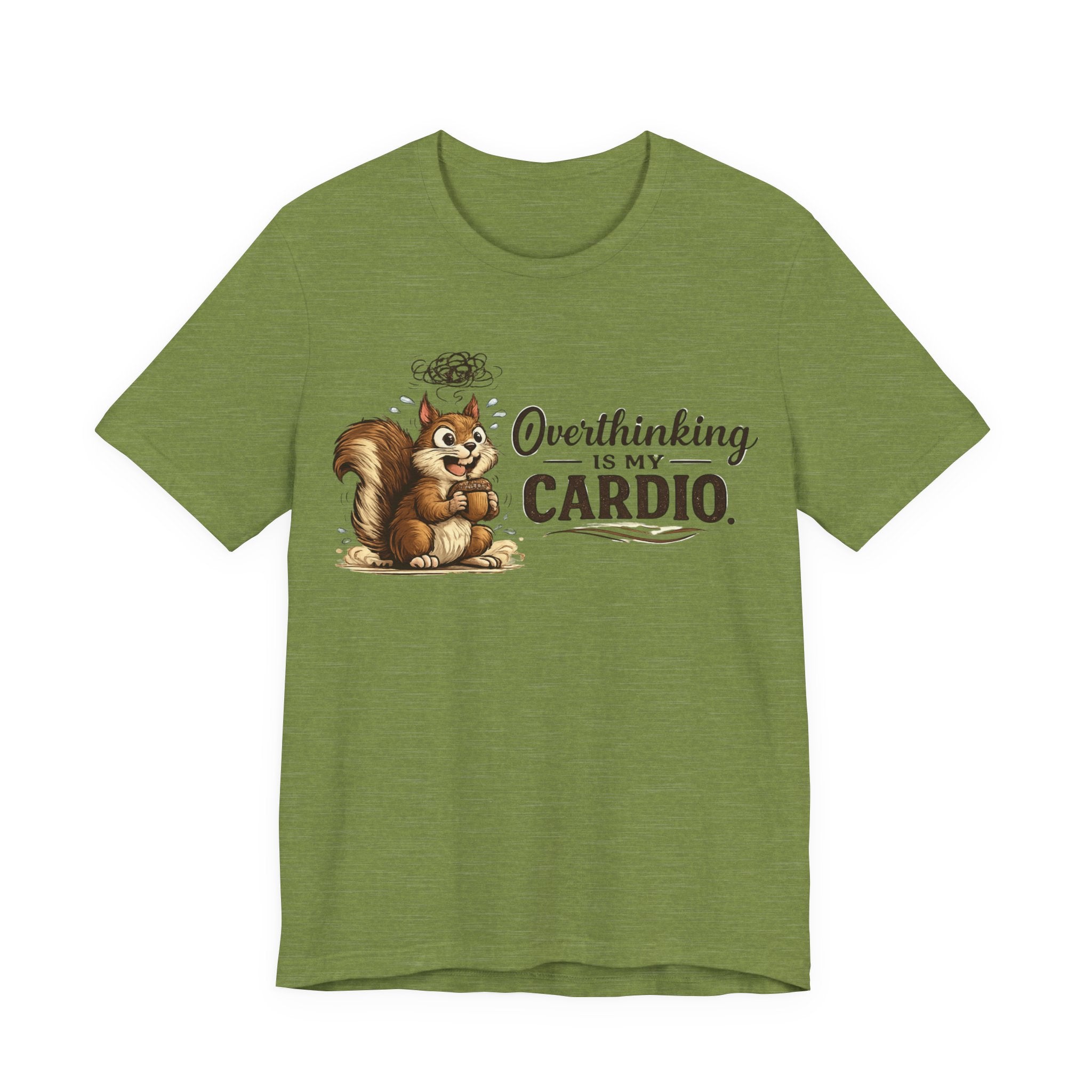 Overthinking Is My Cardio Shirt Funny Anxiety T Shirt ADHD Overthinking Tee Squirrel Graphic Mental Health Gift Neurodivergent Apparel