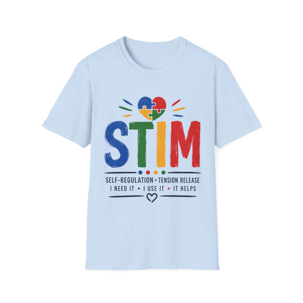 Autism Sensory Shirt | STIM Puzzle Heart Autism Awareness Shirt, Sensory Regulation Support Gift