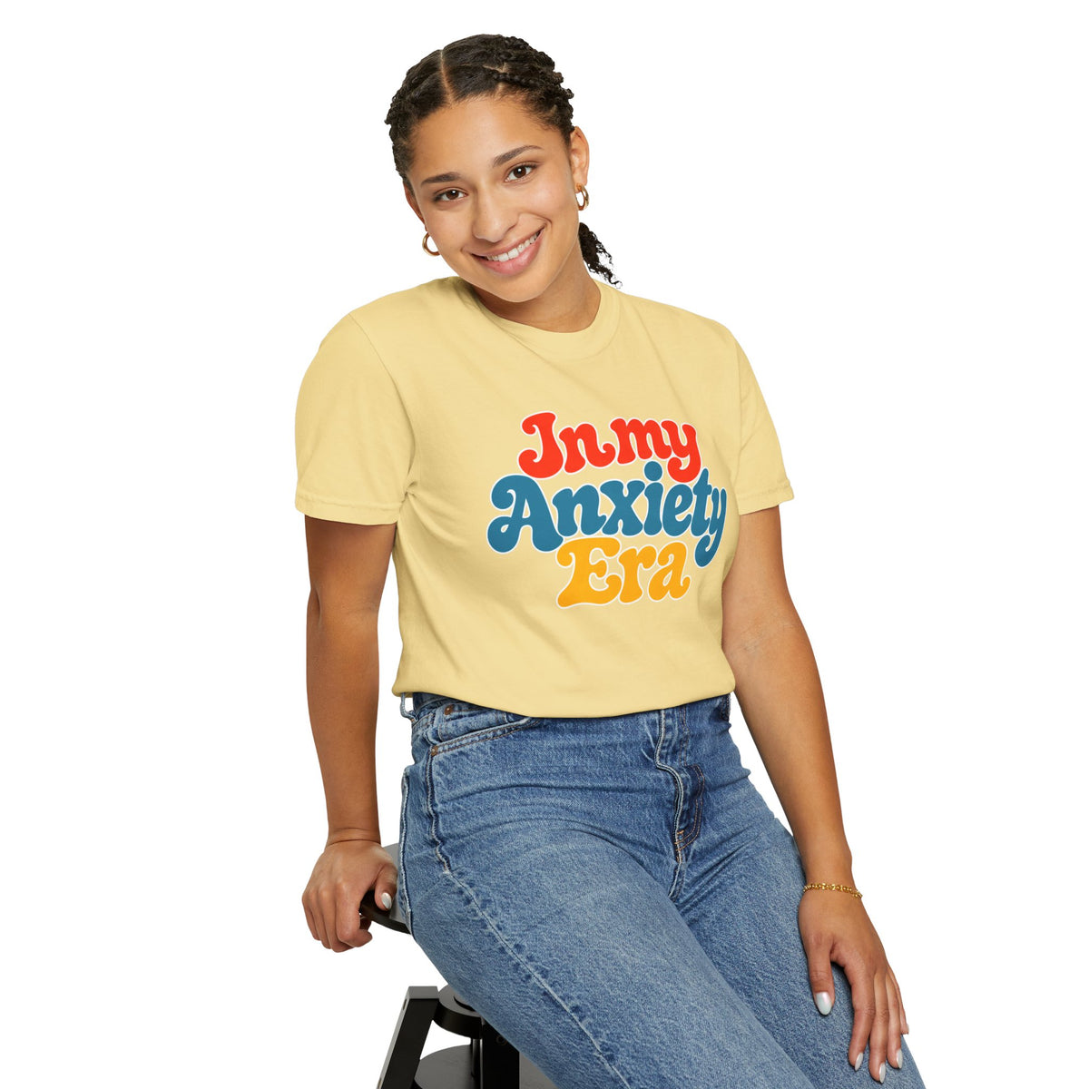I Am In My Anxiety Era Shirt Anxiety Awareness T Shirt Mental Health Tee Cute Pastel Graphic Shirt Self Care Gift Unisex Apparel