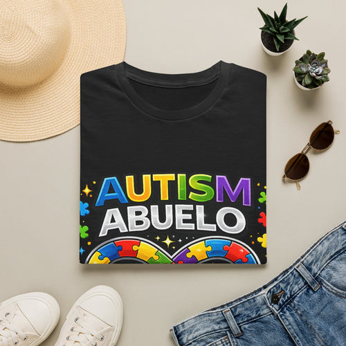 Autism Abuelo Shirt, Proud Autism Grandpa Tee, Spanish Grandpa Gift, Autism Acceptance Shirt, Infinity Symbol T-Shirt, Autism Family Apparel