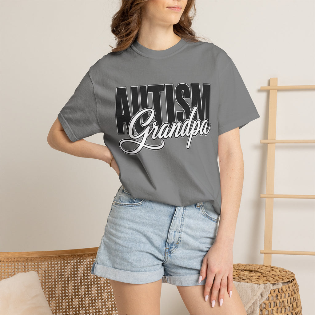 Autism Grandpa Shirt Proud Autism Grandpa T Shirt Autism Awareness Autism Acceptance Gift Puzzle Heart Special Needs Grandpa Tee