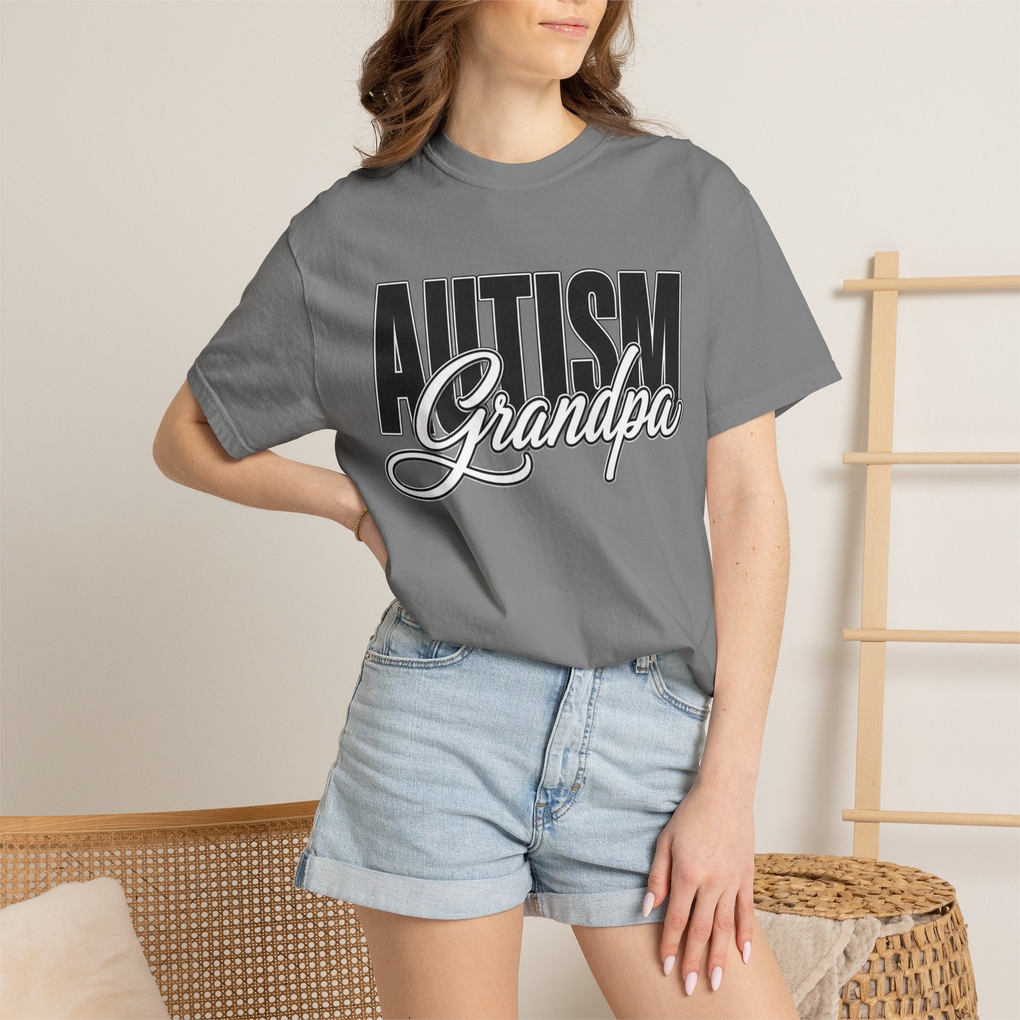 Autism Grandpa Shirt Proud Autism Grandpa T Shirt Autism Awareness Autism Acceptance Gift Puzzle Heart Special Needs Grandpa Tee