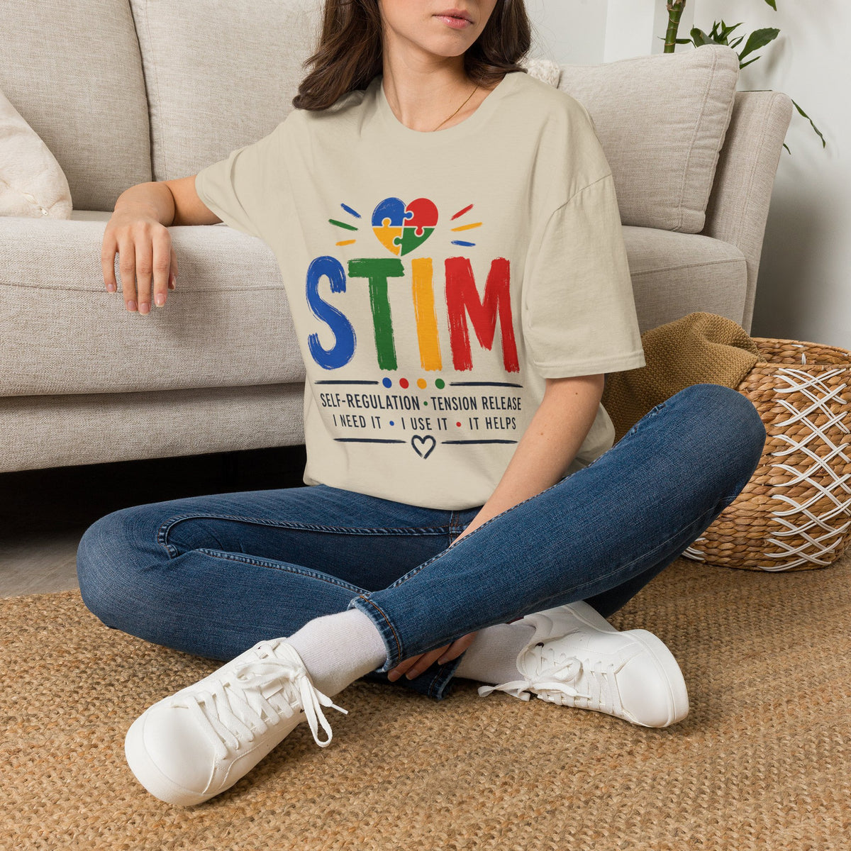 Autism Sensory Shirt | STIM Puzzle Heart Autism Awareness Shirt, Sensory Regulation Support Gift