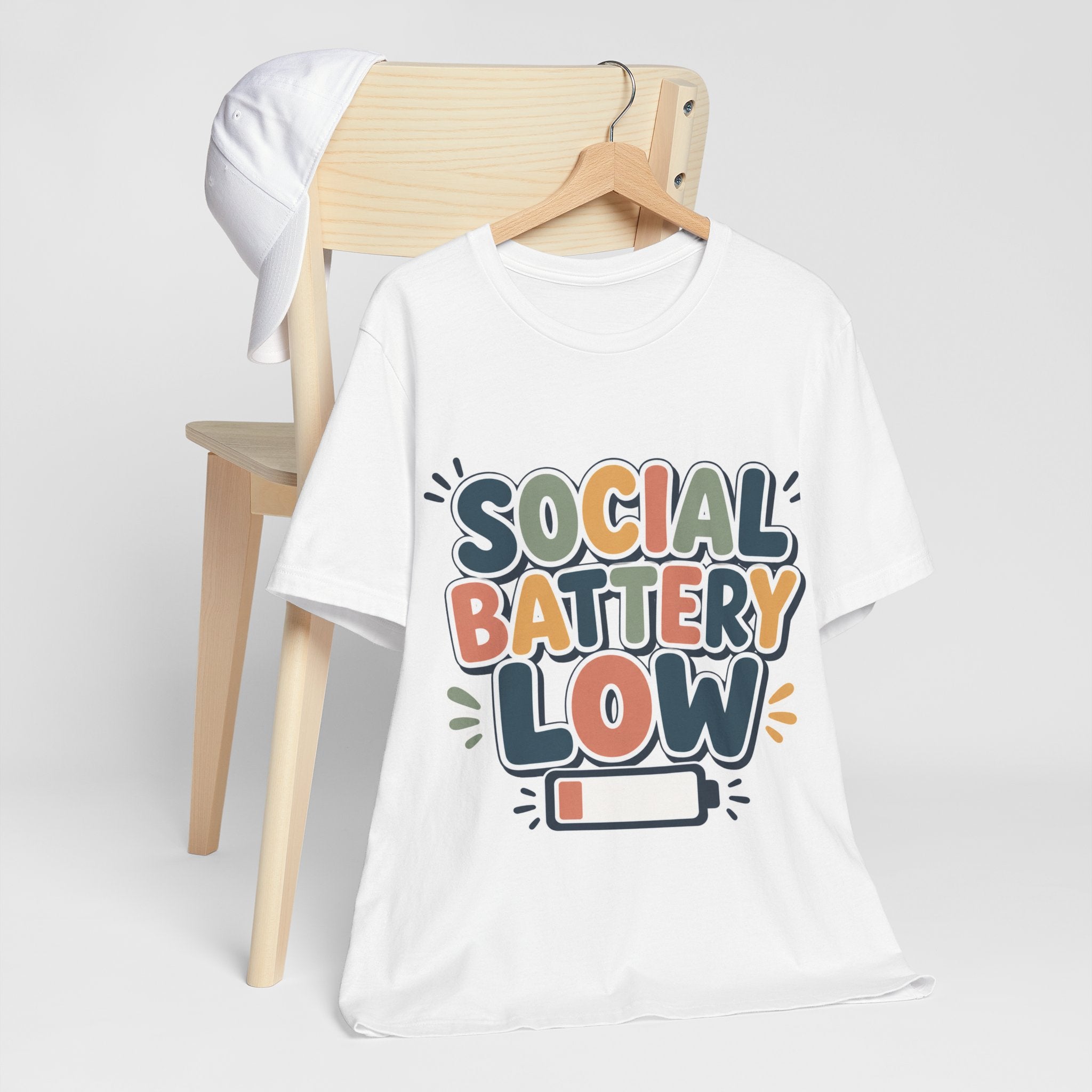 Social Battery Low T-Shirt — Funny Introvert Tee