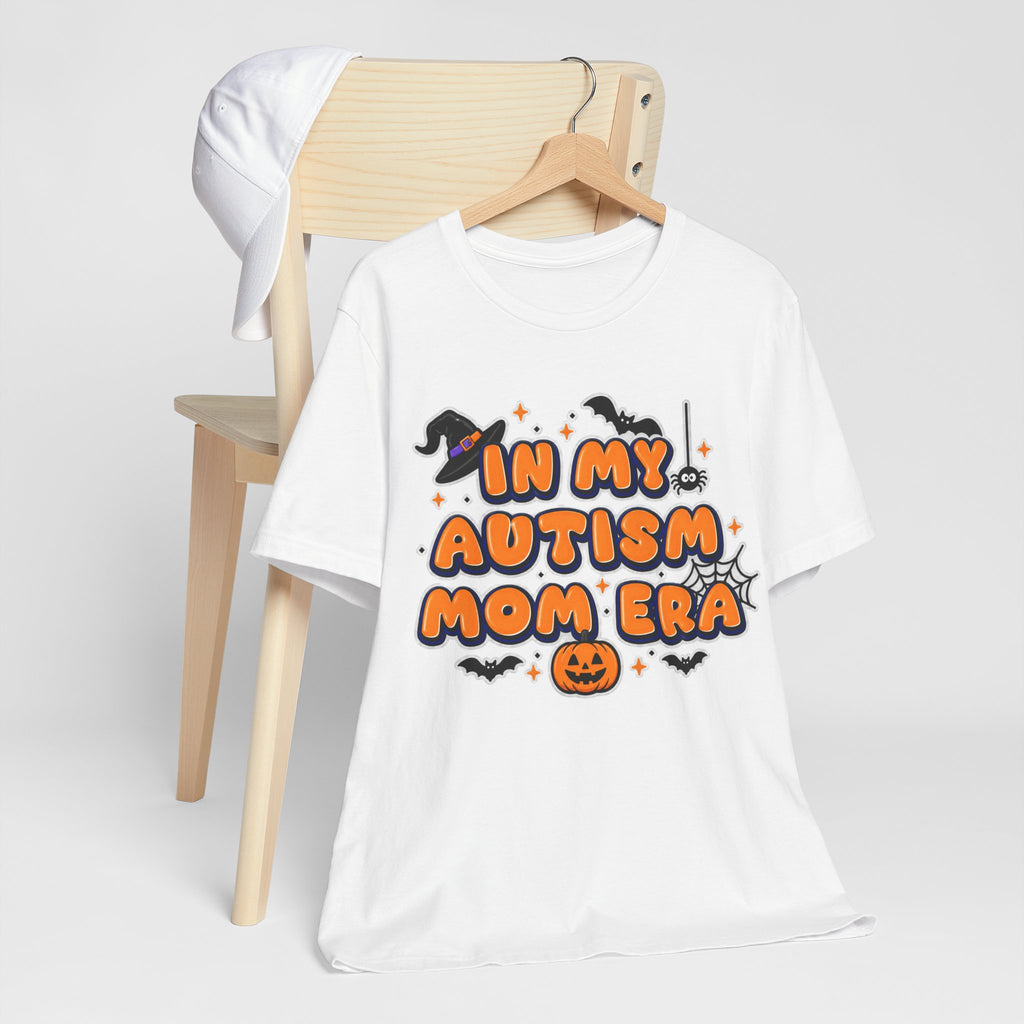 In My Autism Mom Era Tee | Halloween Pumpkin Witch Bat Spiderweb