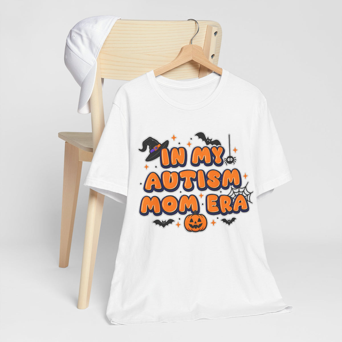 In My Autism Mom Era Tee | Halloween Pumpkin Witch Bat Spiderweb