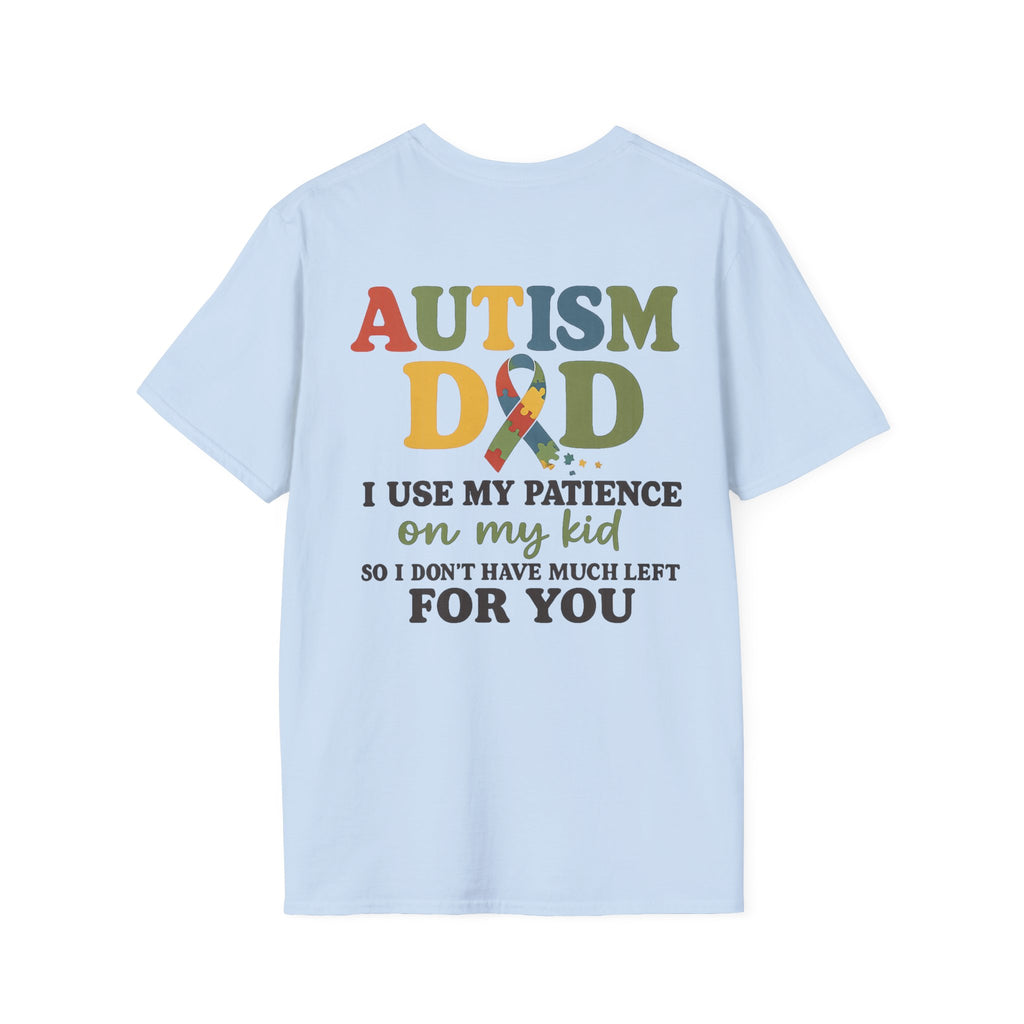 Autism Dad T-Shirt | Rainbow Puzzle Support Tee