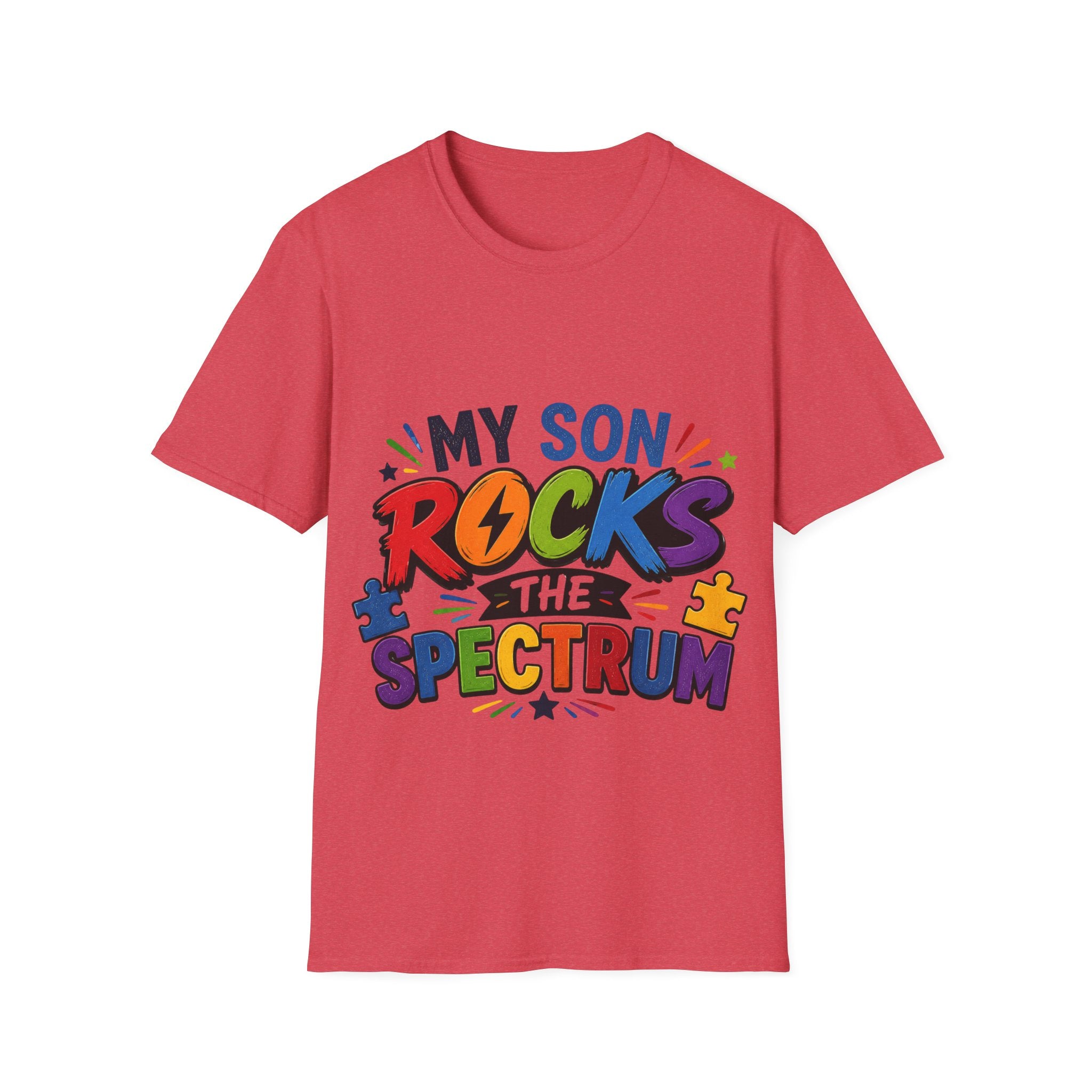 My Son Rocks the Spectrum Shirt, Autism Mom Shirt, Proud Autism Parent Tee, Autism Acceptance T-Shirt, Special Needs Mom Apparel