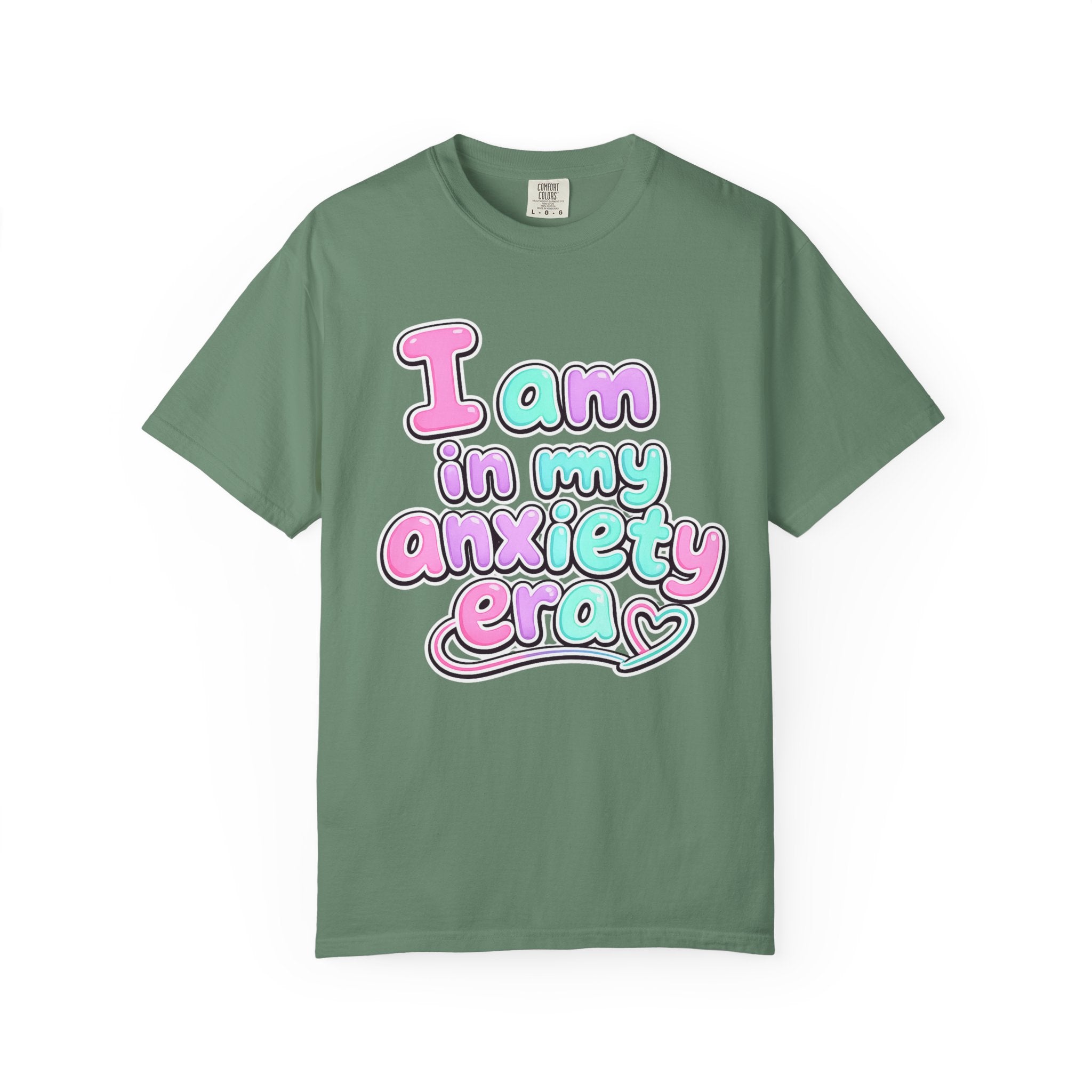 I Am In My Anxiety Era Shirt Anxiety Awareness T Shirt Mental Health Tee Cute Pastel Graphic Shirt Self Care Gift Unisex Apparel
