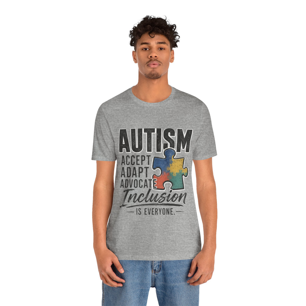 Autism Acceptance Shirt Inclusion Advocate T Shirt Puzzle Piece Tee Neurodiversity Awareness Special Needs Support Unisex Gift