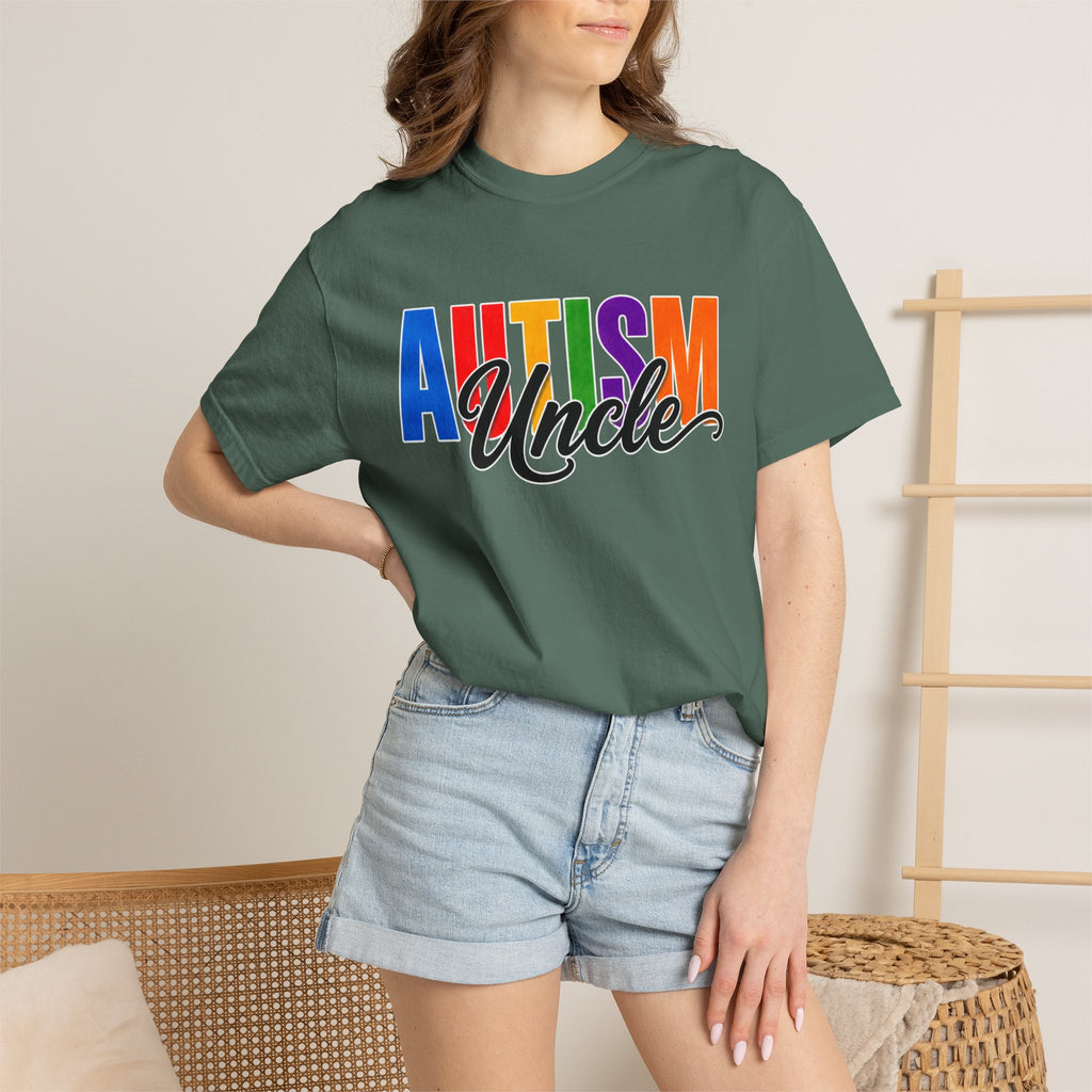 Autism Uncle Shirt Proud Autism Uncle T Shirt Autism Awareness Autism Acceptance Gift Puzzle Heart Special Needs Family Tee