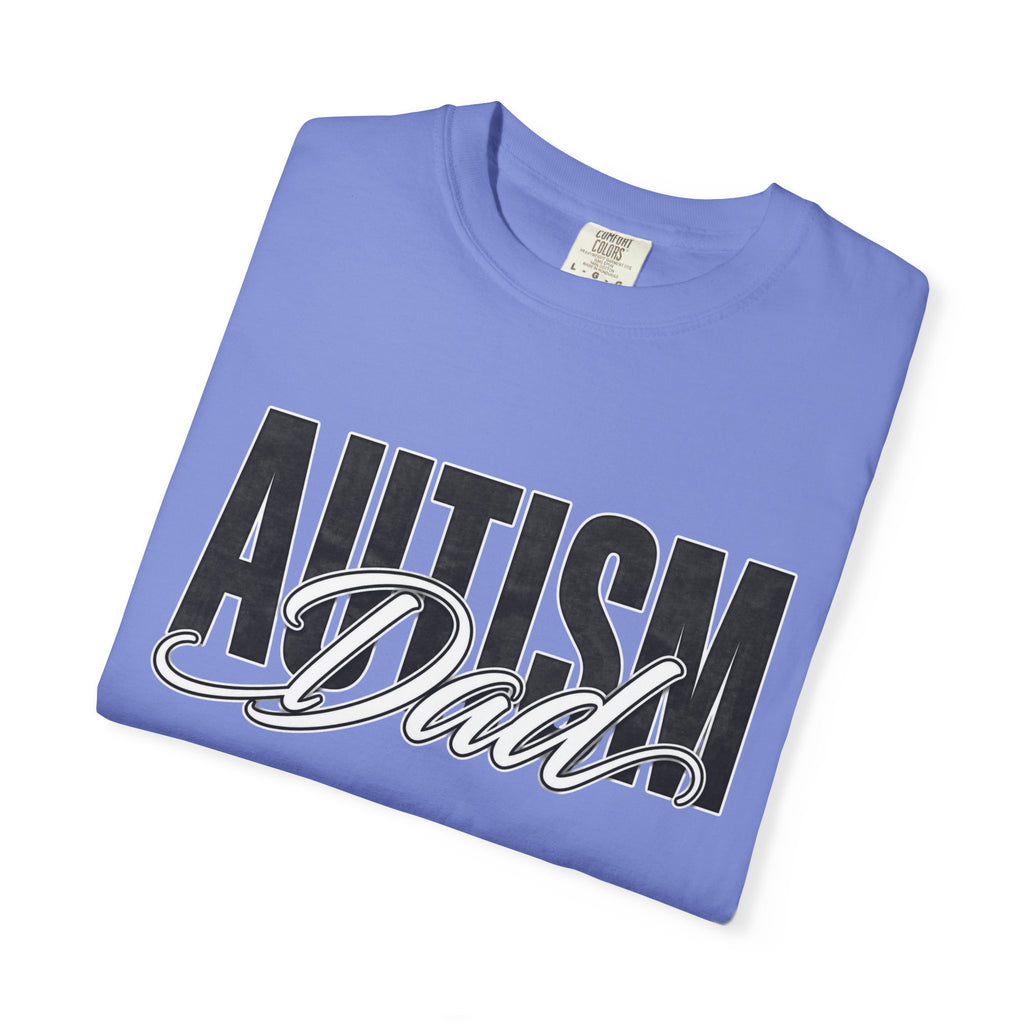 Autism Dad Shirt Autism Dad T Shirt Proud Autism Father Rainbow Block Letter Tee Autism Awareness Autism Acceptance Gift for Dad