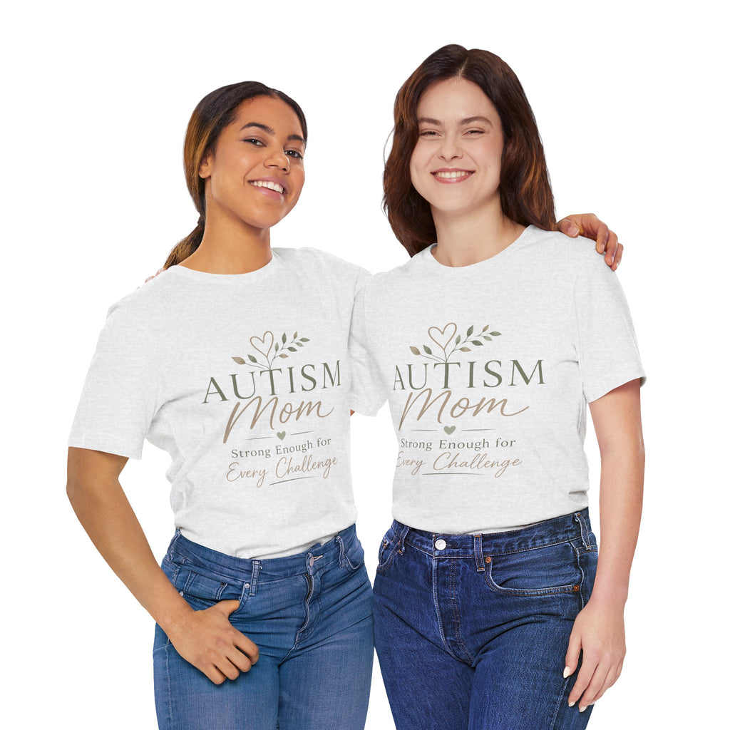 Autism Mom Shirt | Strong Enough for Every Challenge | Autism Acceptance Tee | Special Needs Mom Gift | Neurodiversity Shirt