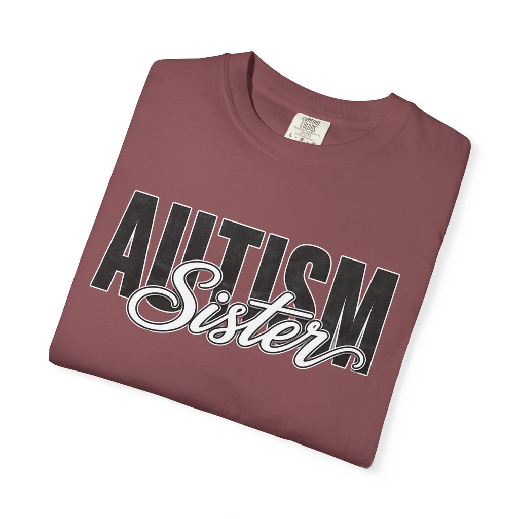 Autism Sister Shirt Proud Autism Sister T Shirt Autism Awareness Autism Acceptance Gift Puzzle Heart Special Needs Sibling Tee