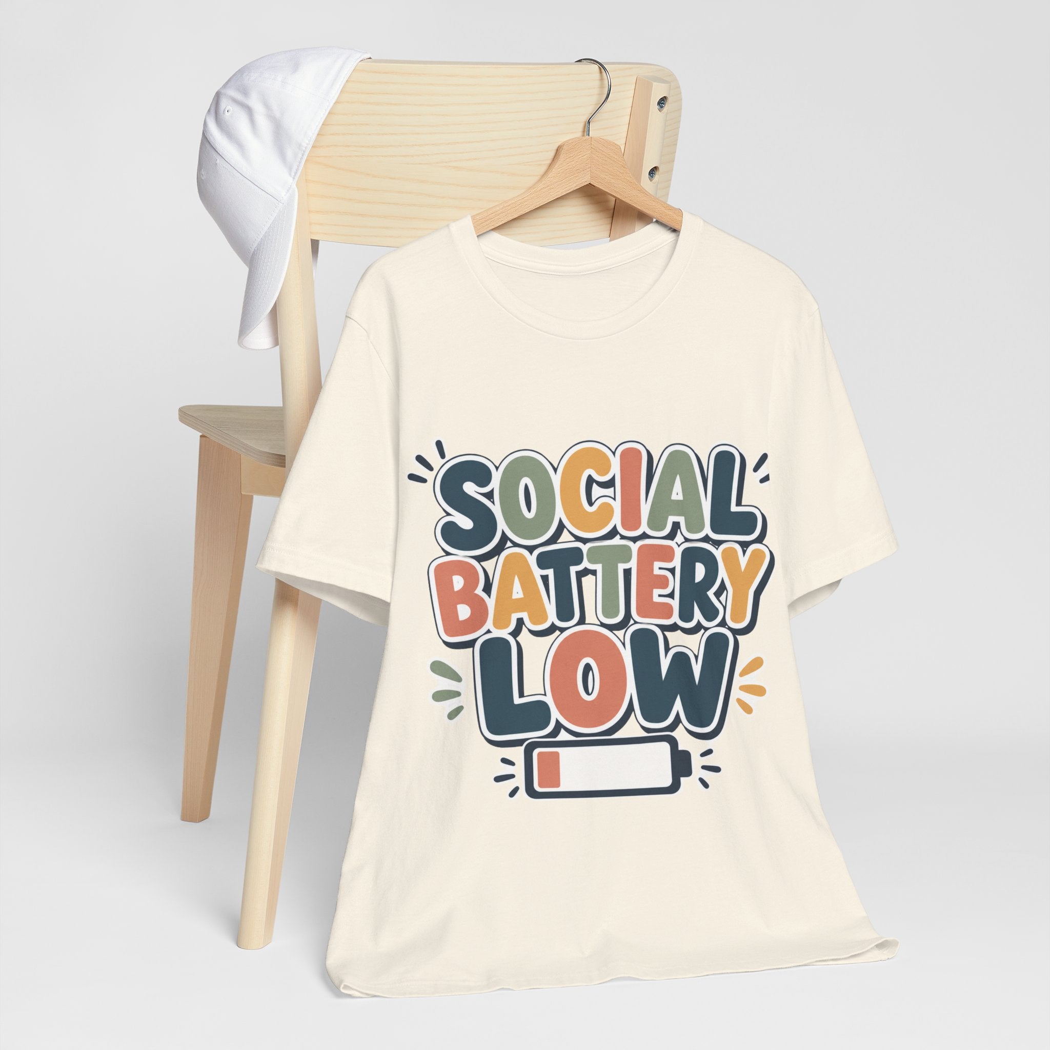Social Battery Low T-Shirt — Funny Introvert Tee