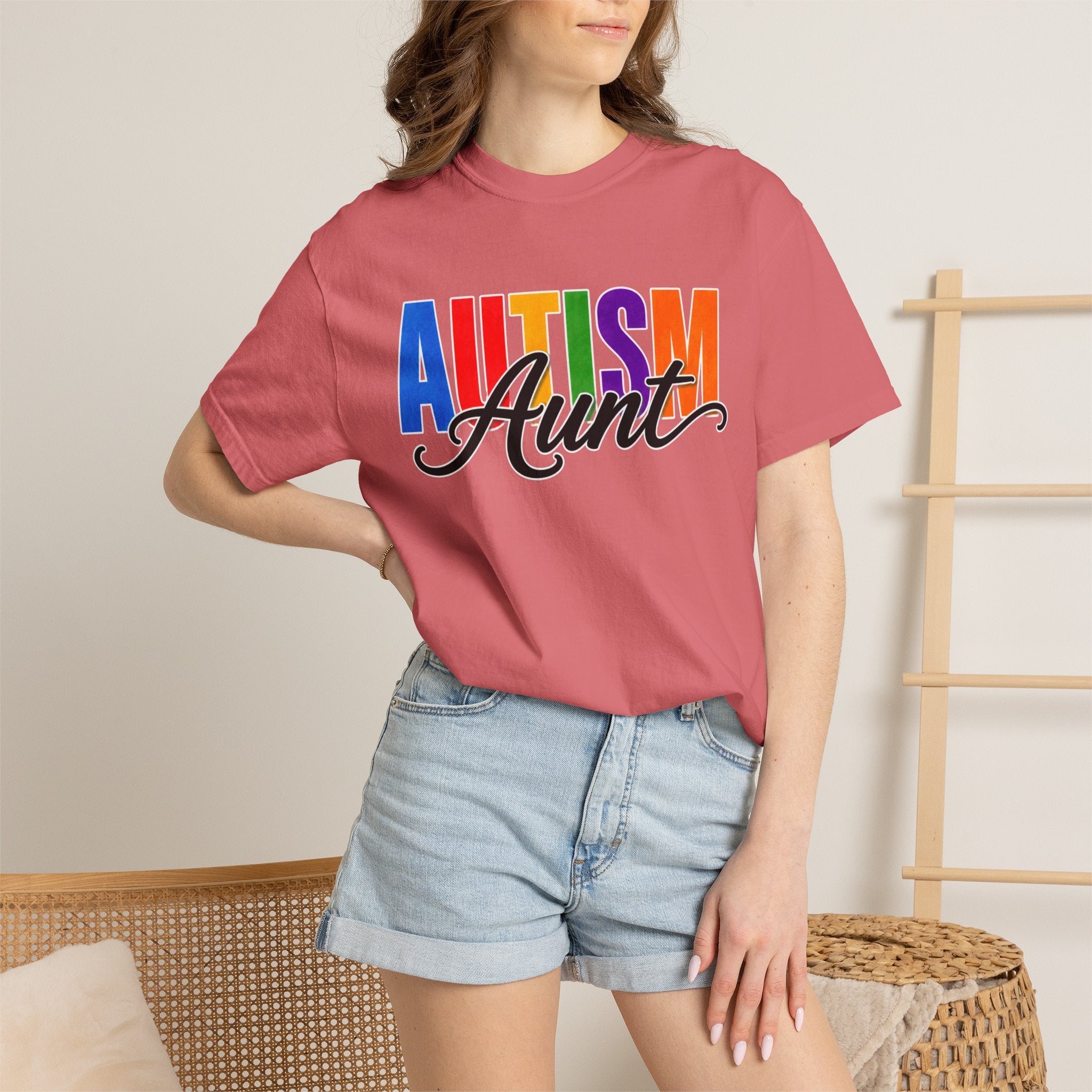 Autism Aunt Shirt Proud Autism Aunt T Shirt Autism Awareness Autism Acceptance Gift Puzzle Heart Special Needs Family Tee