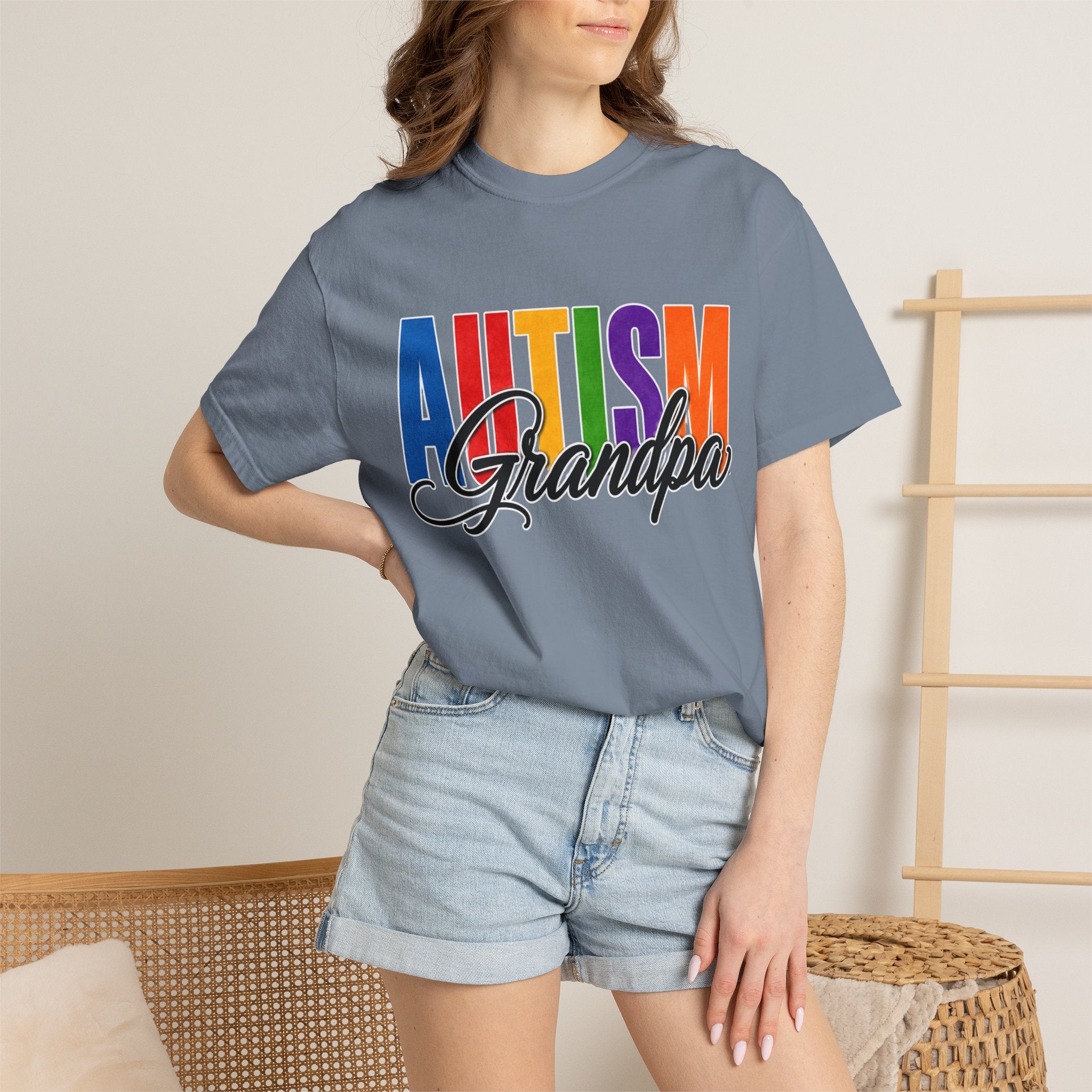 Autism Grandpa Shirt Proud Autism Grandpa T Shirt Autism Awareness Autism Acceptance Gift Puzzle Heart Special Needs Grandpa Tee