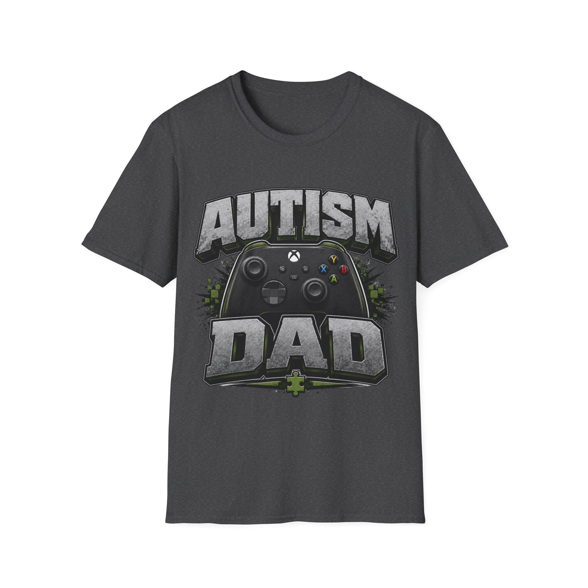Autism Dad T-Shirt | Video Game Controller Awareness Tee