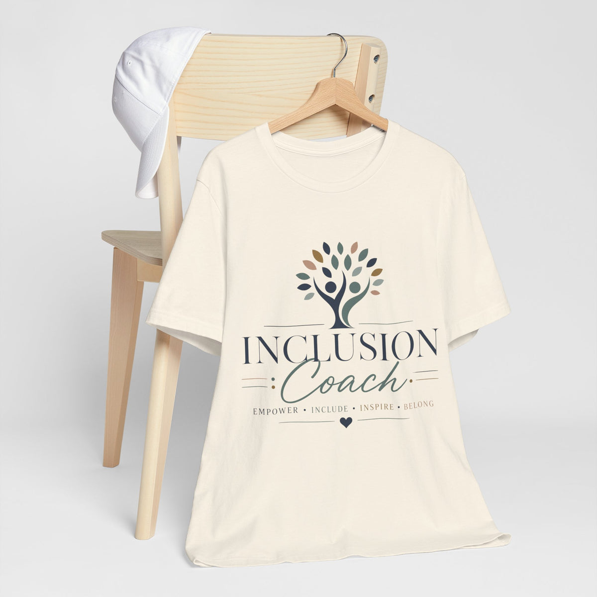 Inclusion Coach T-Shirt | Tree Logo, Empower Inclusivity, Diversity