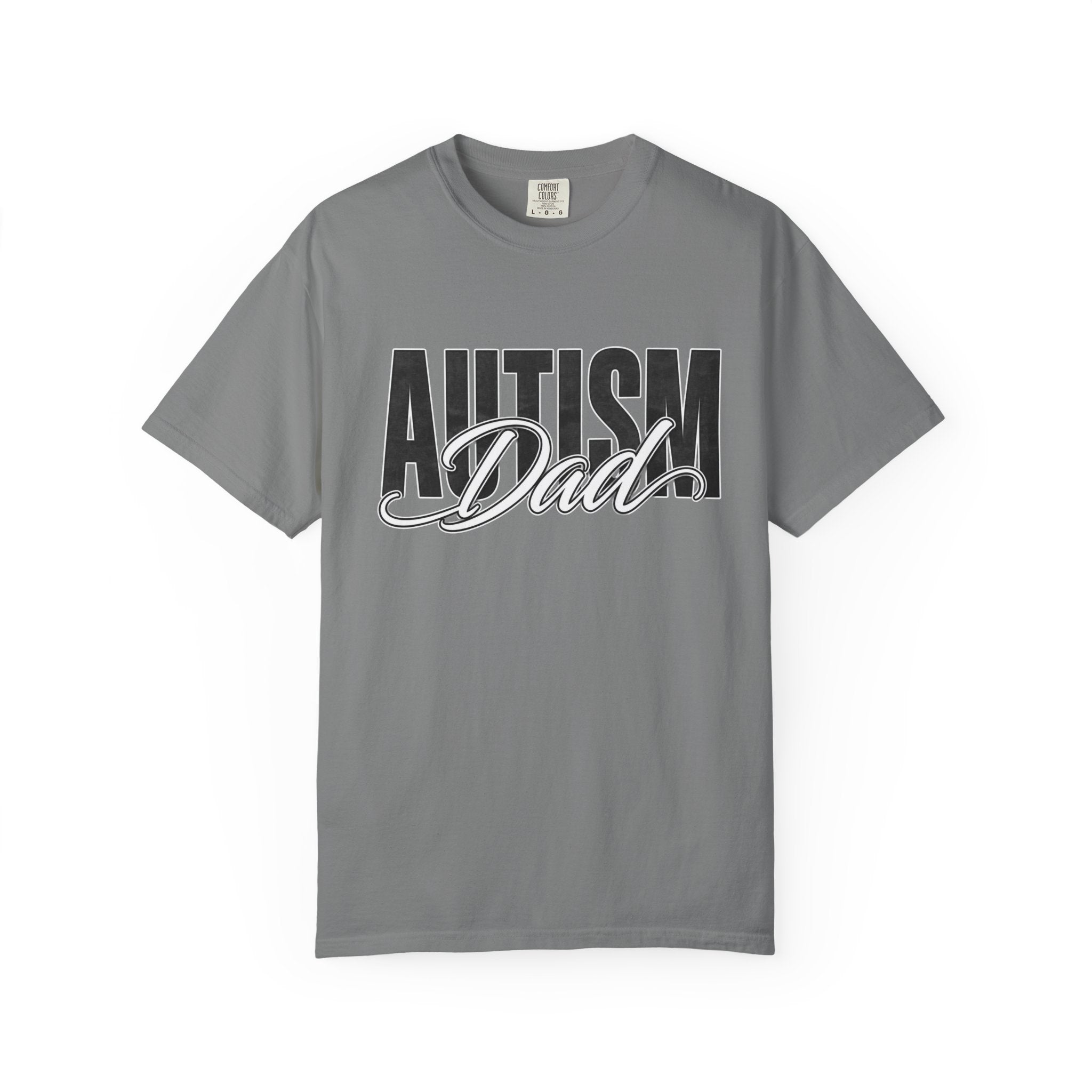 Autism Dad Shirt Autism Dad T Shirt Proud Autism Father Rainbow Block Letter Tee Autism Awareness Autism Acceptance Gift for Dad