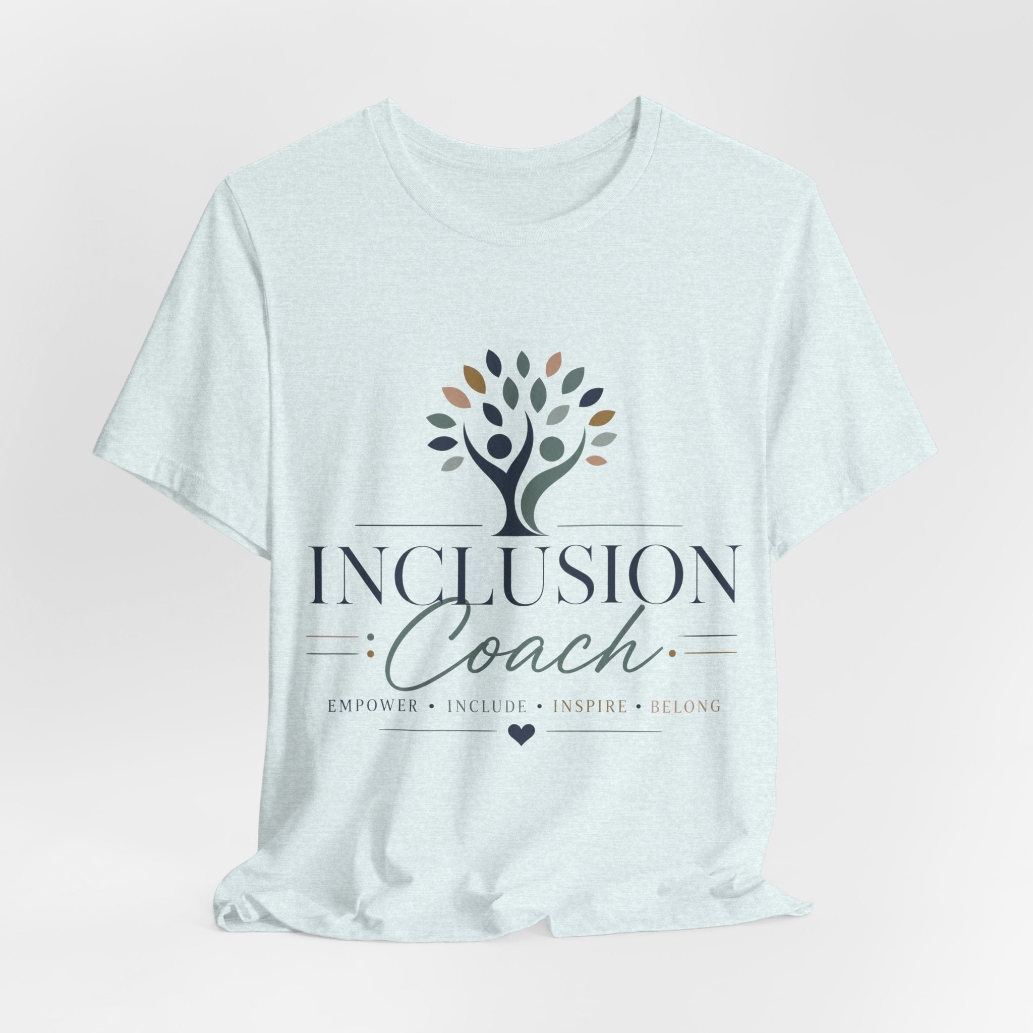Inclusion Coach T-Shirt | Tree Logo, Empower Inclusivity, Diversity
