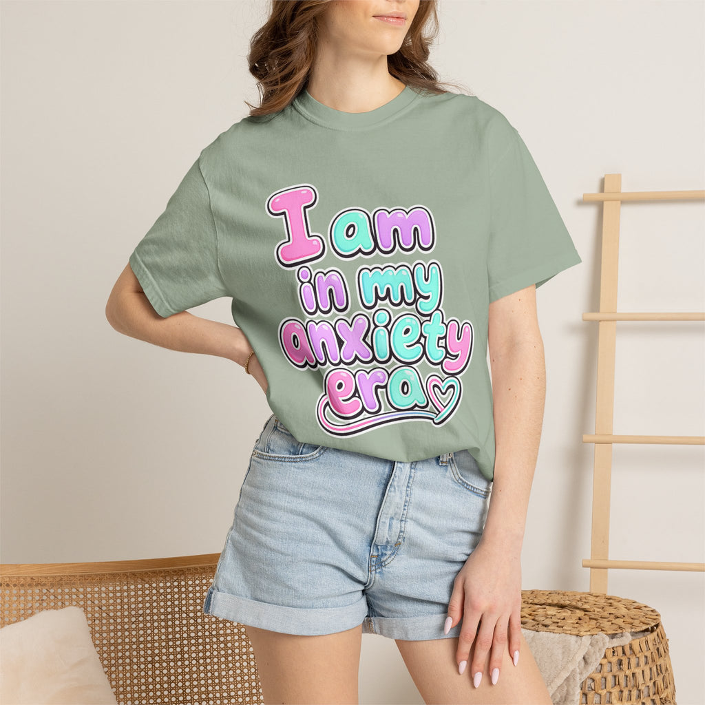 I Am In My Anxiety Era Shirt Anxiety Awareness T Shirt Mental Health Tee Cute Pastel Graphic Shirt Self Care Gift Unisex Apparel
