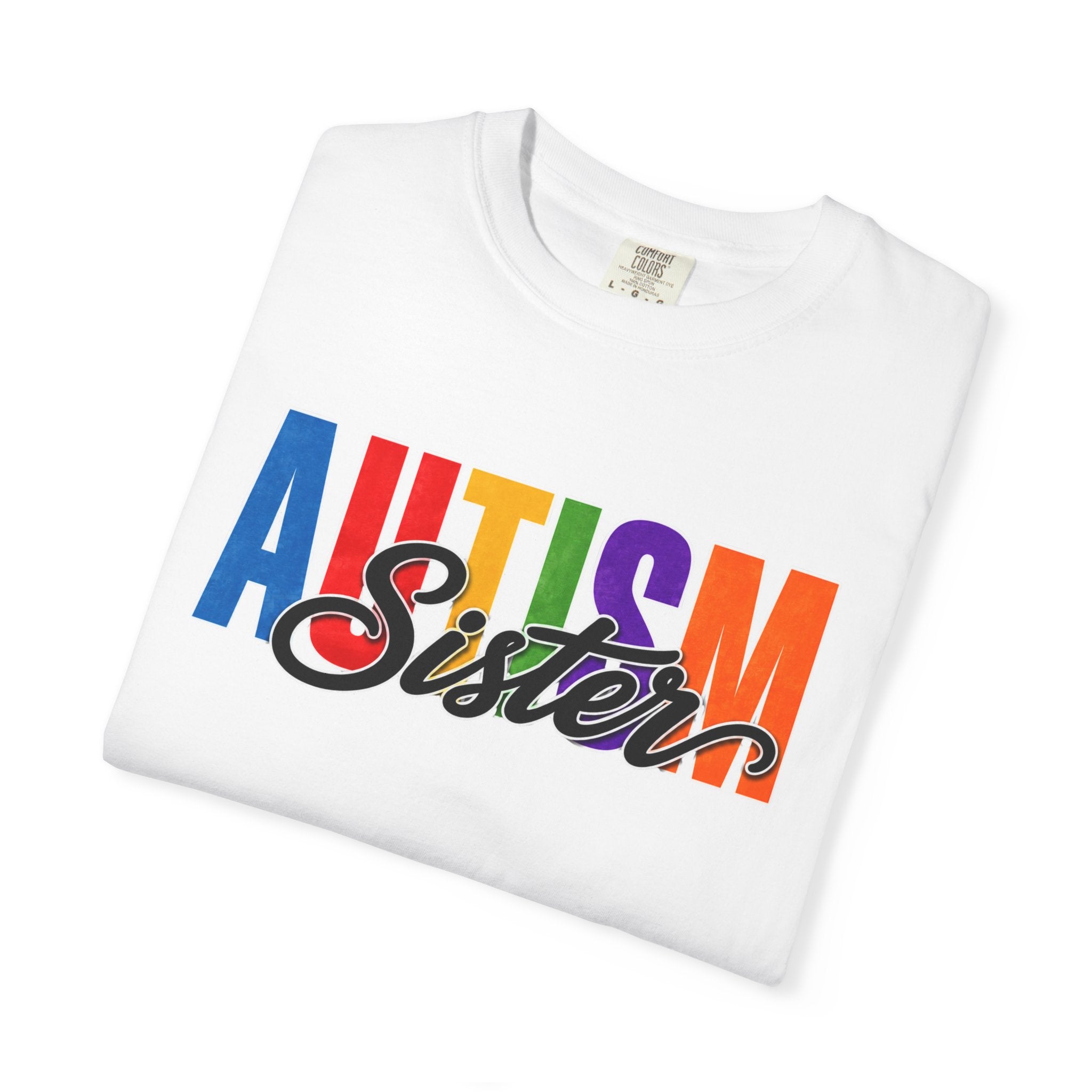 Autism Sister Shirt Proud Autism Sister T Shirt Autism Awareness Autism Acceptance Gift Puzzle Heart Special Needs Sibling Tee