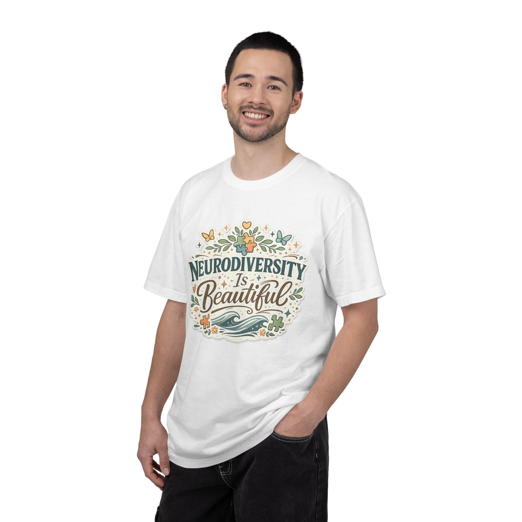 Neurodiversity Is Beautiful T-shirt | Floral Wave Awareness Tee