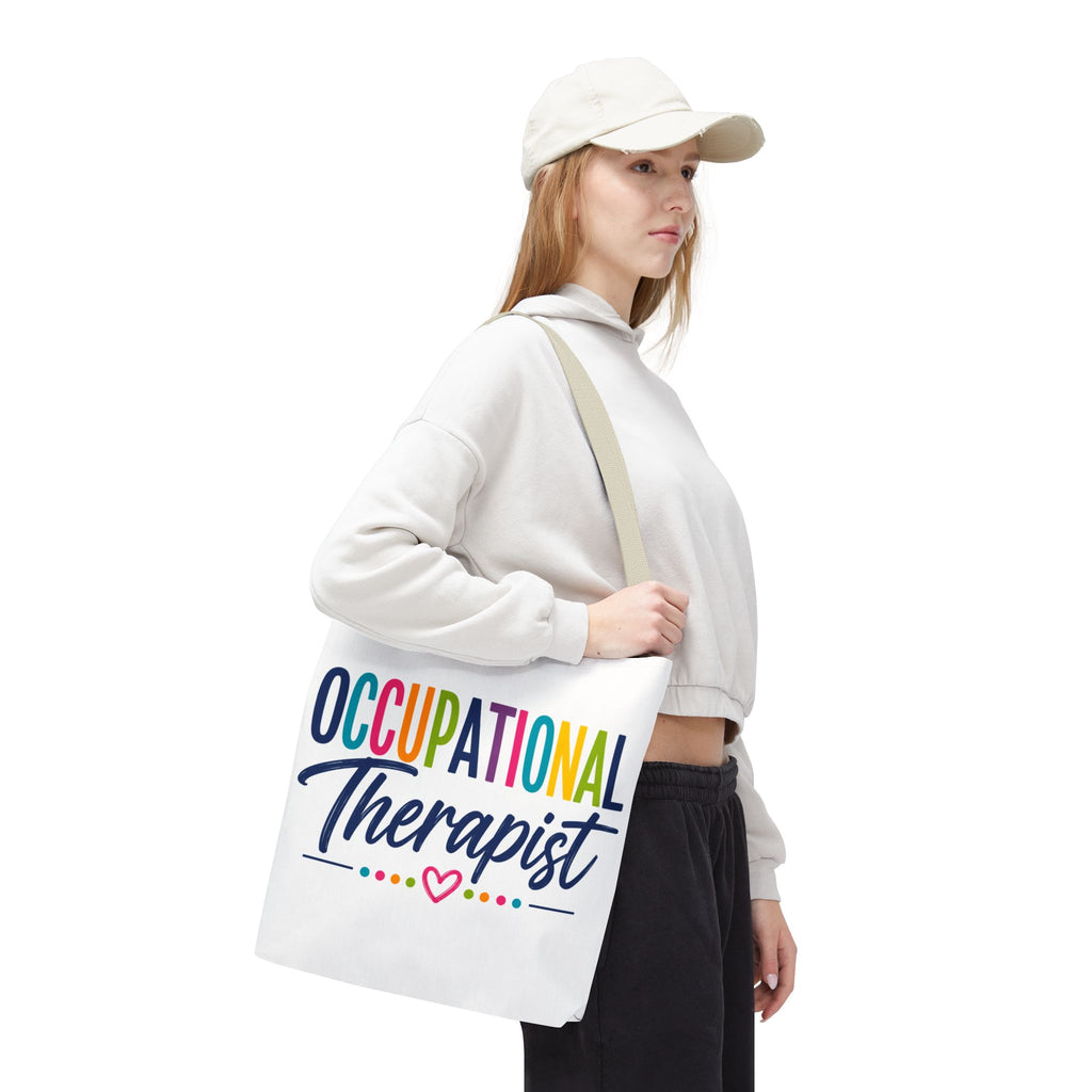 Occupational Therapist Tote Bag | Rainbow Script Healthcare Professional