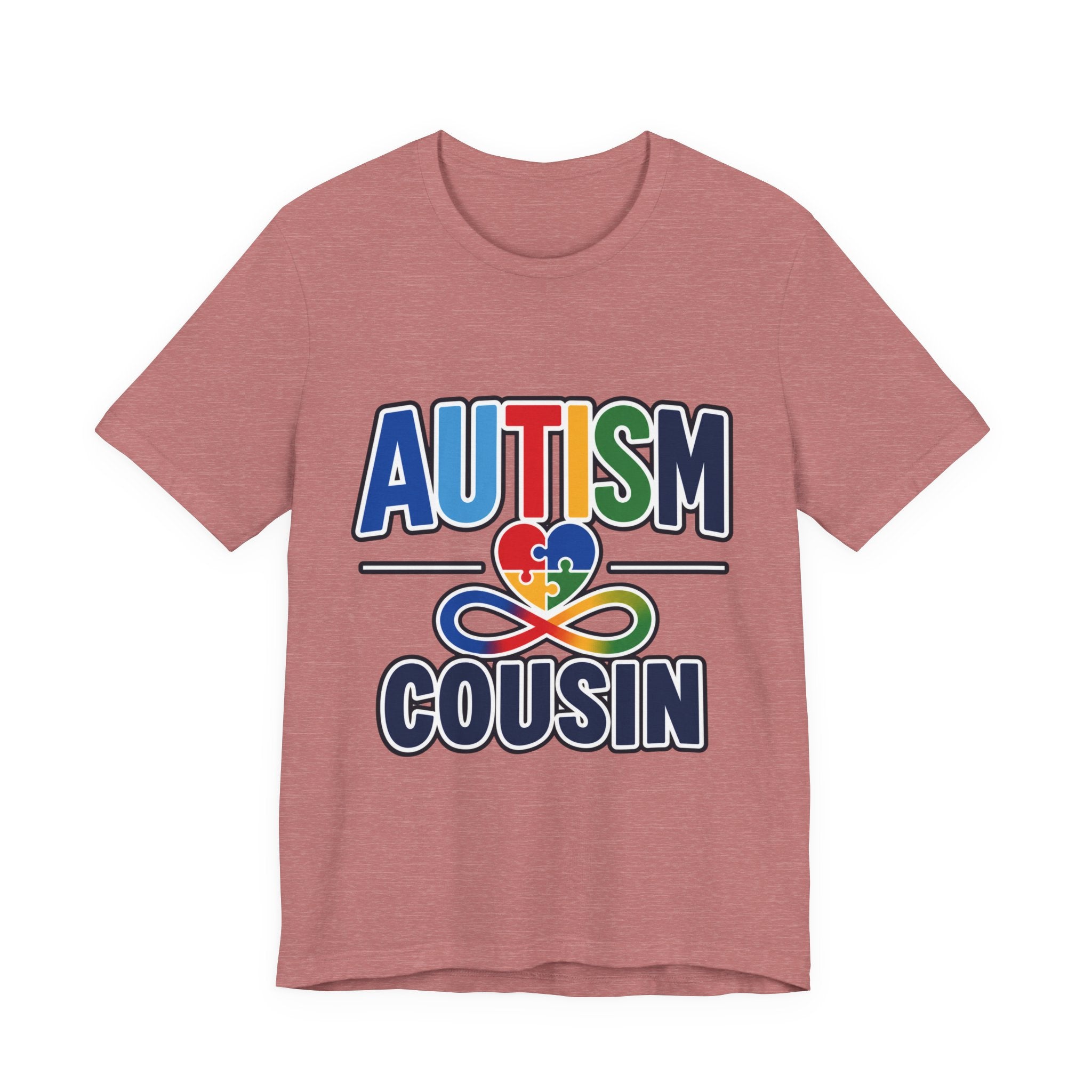 Autism Cousin Shirt | Proud Autism Cousin T-Shirt | Puzzle Heart Infinity Design | Autism Awareness & Acceptance Gift | Special Needs Family Apparel Tee