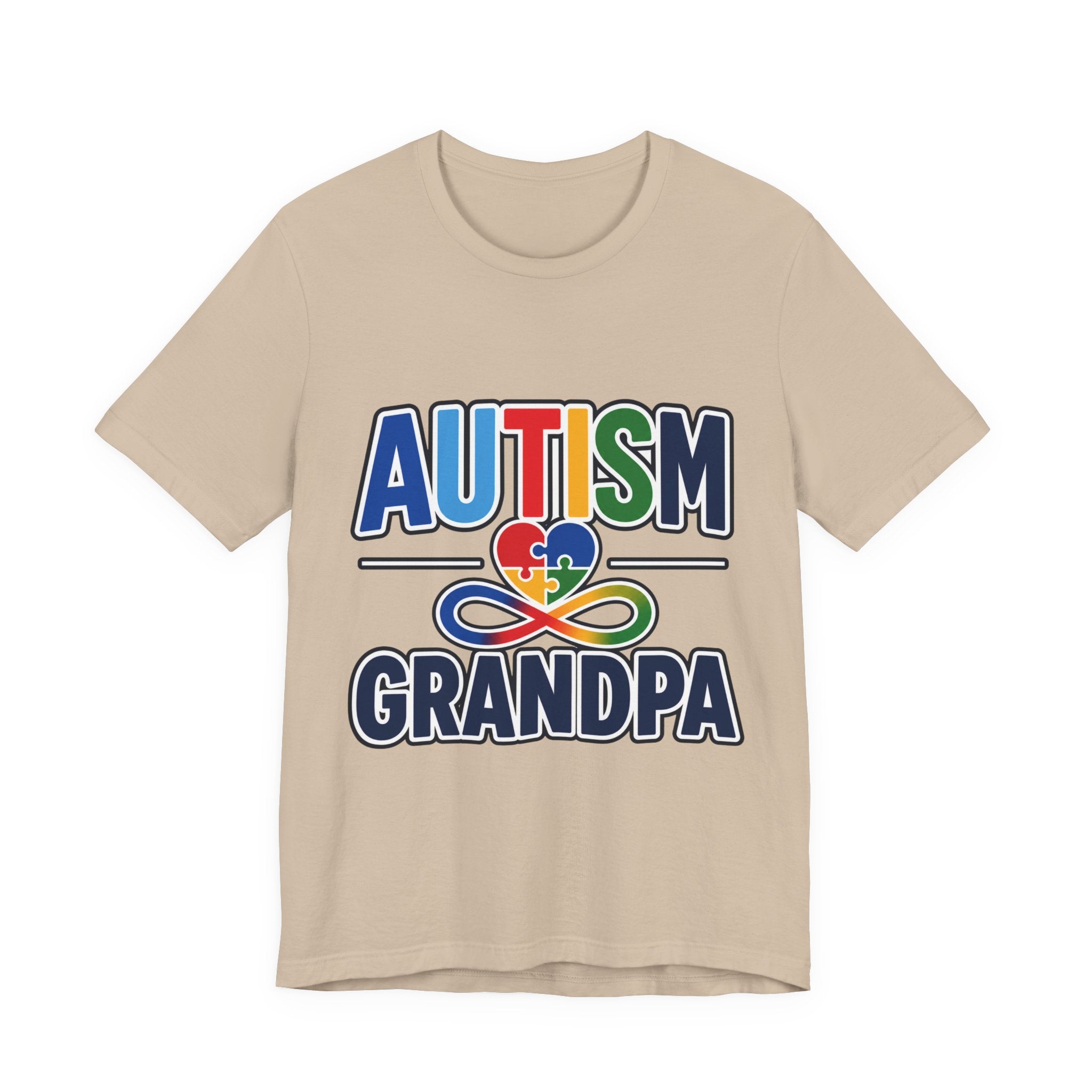 Autism Grandpa Shirt | Puzzle Heart Infinity T-Shirt | Proud Autism Grandpa Tee | Autism Awareness & Acceptance Gift for Grandpa