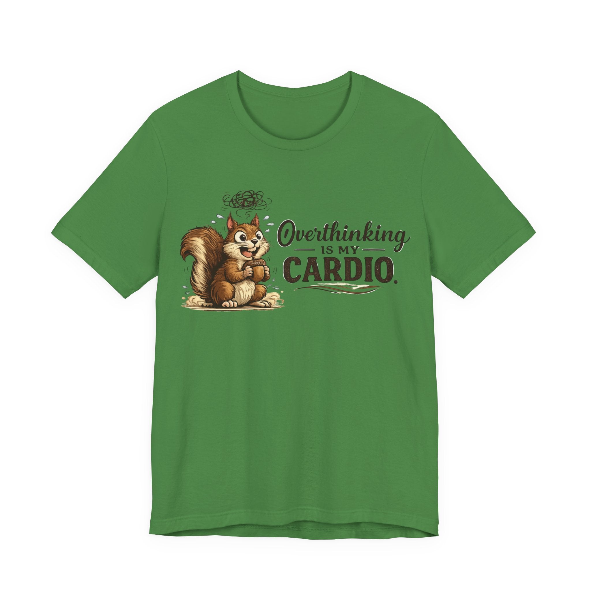 Overthinking Is My Cardio Shirt Funny Anxiety T Shirt ADHD Overthinking Tee Squirrel Graphic Mental Health Gift Neurodivergent Apparel