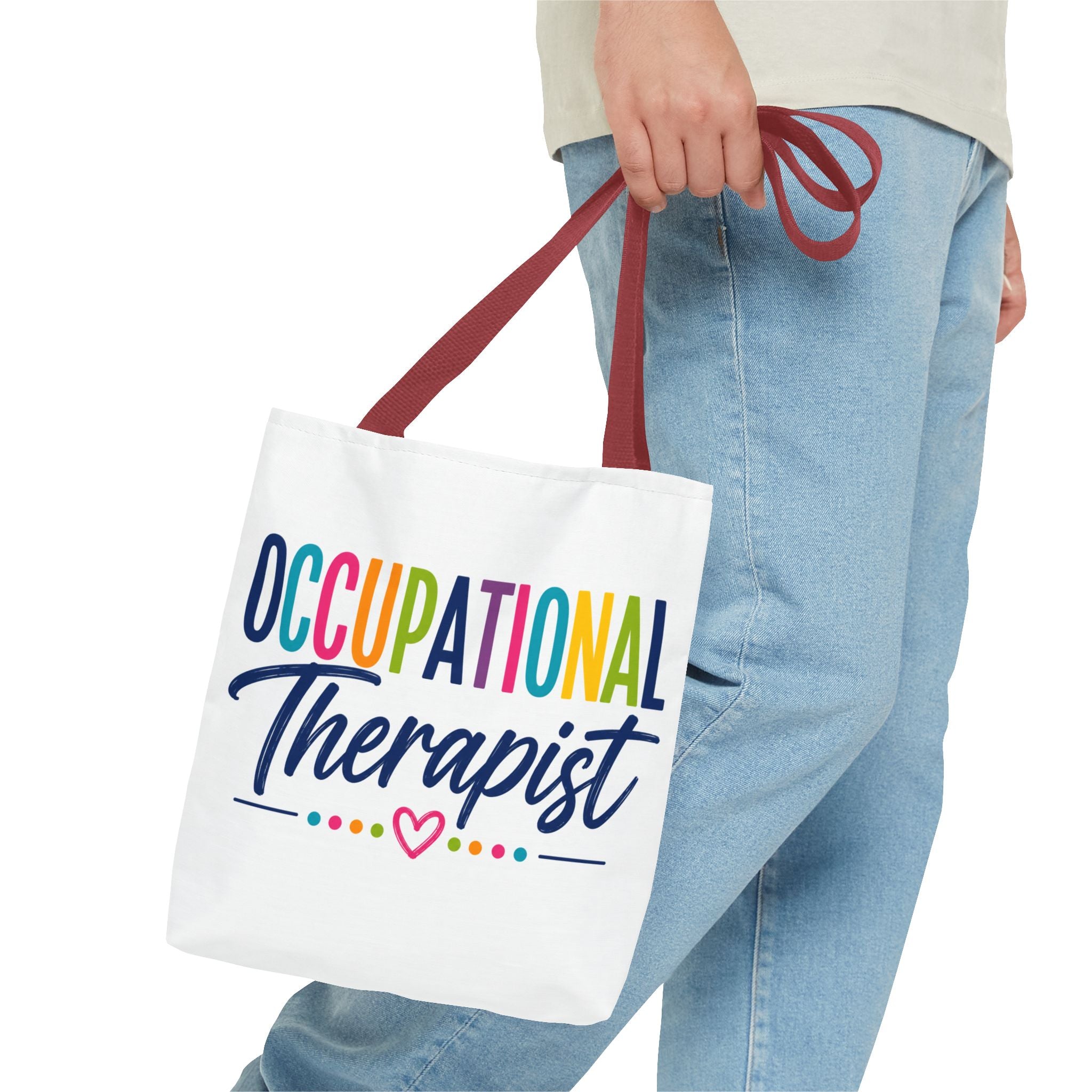 Occupational Therapist Tote Bag | Rainbow Script Healthcare Professional