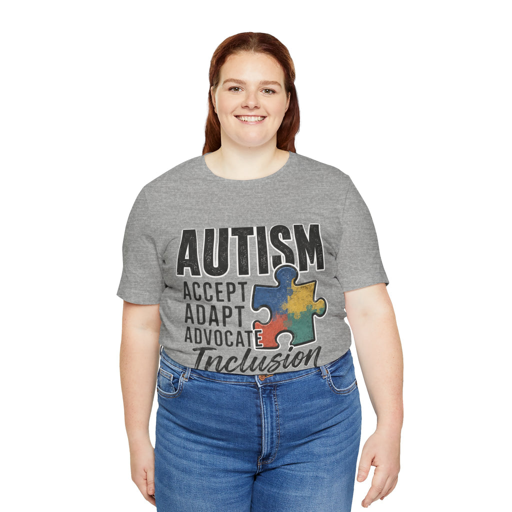 Autism Acceptance Shirt Inclusion Advocate T Shirt Puzzle Piece Tee Neurodiversity Awareness Special Needs Support Unisex Gift