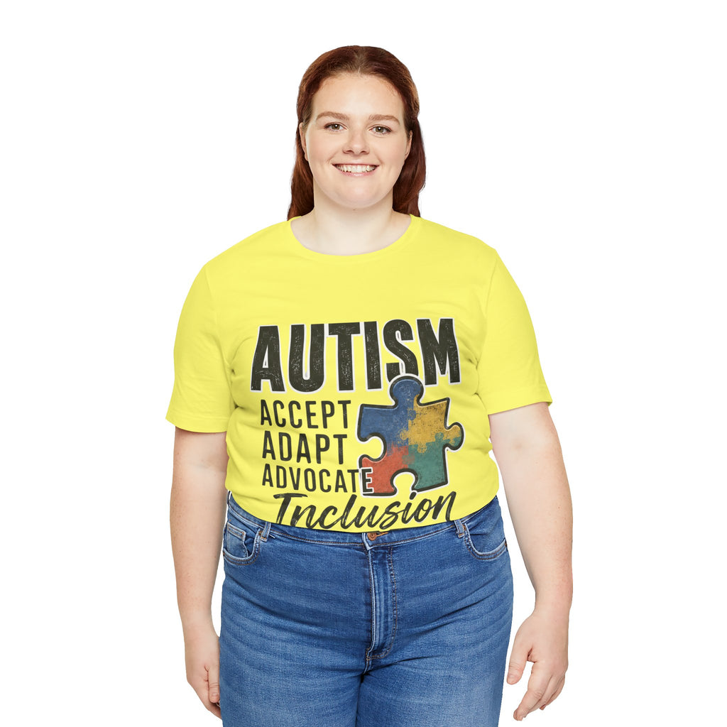 Autism Acceptance Shirt Inclusion Advocate T Shirt Puzzle Piece Tee Neurodiversity Awareness Special Needs Support Unisex Gift