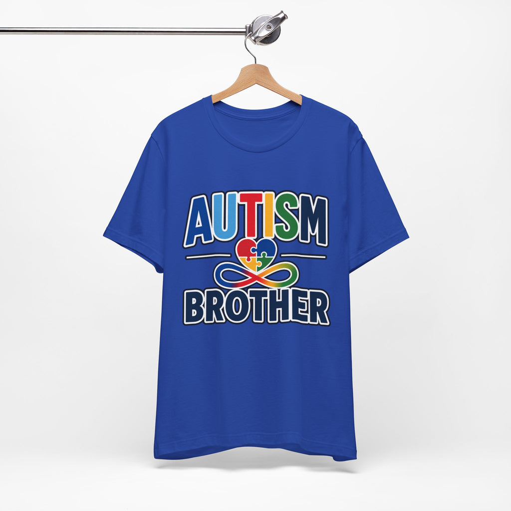 Autism Brother Shirt | Puzzle Heart Infinity T-Shirt | Proud Autism Sibling Tee | Autism Awareness & Acceptance Gift for Brother