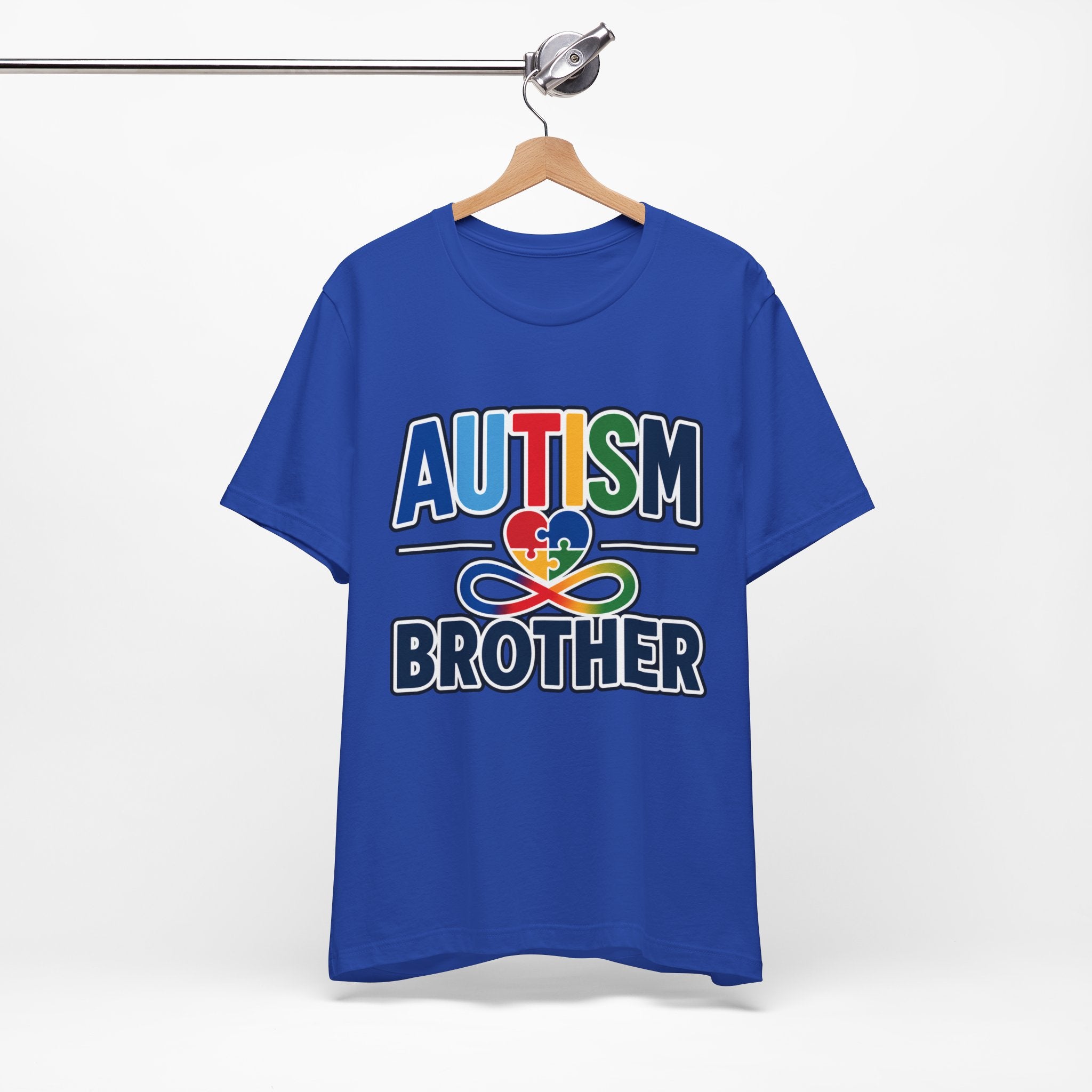 Autism Brother Shirt | Puzzle Heart Infinity T-Shirt | Proud Autism Sibling Tee | Autism Awareness & Acceptance Gift for Brother
