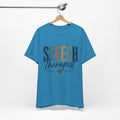 Speech Therapist Shirt | SLP T-Shirt | Heart Typography Graphic Tee | Speech Language Pathologist Gift | Therapist Appreciation Apparel