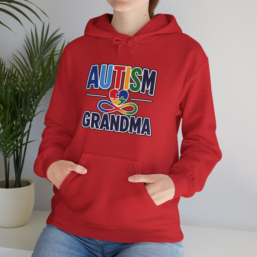 Autism Grandma Hoodie | Puzzle Heart Infinity Sweatshirt | Proud Autism Grandma Gift | Autism Awareness & Acceptance Hoodie