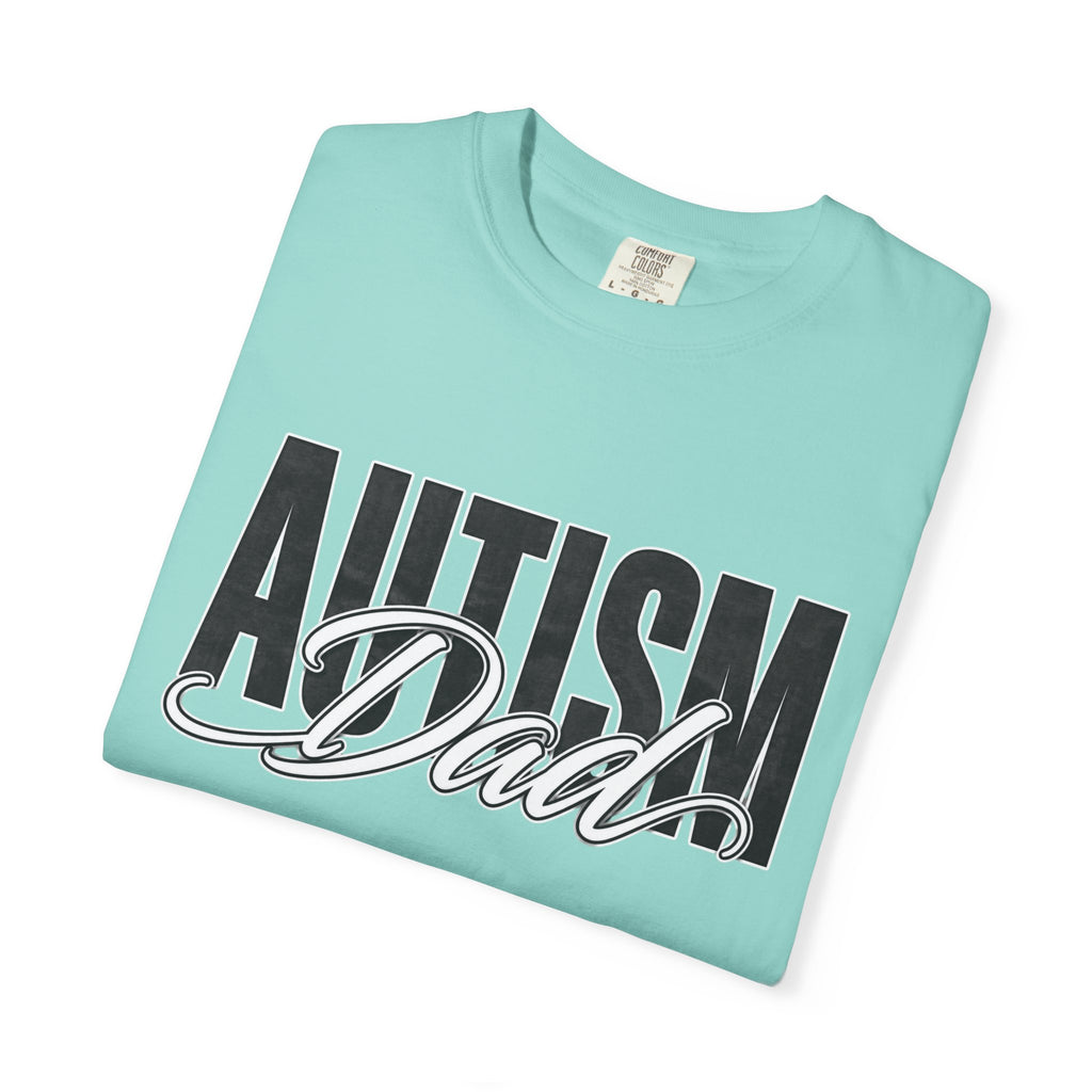 Autism Dad Shirt Autism Dad T Shirt Proud Autism Father Rainbow Block Letter Tee Autism Awareness Autism Acceptance Gift for Dad