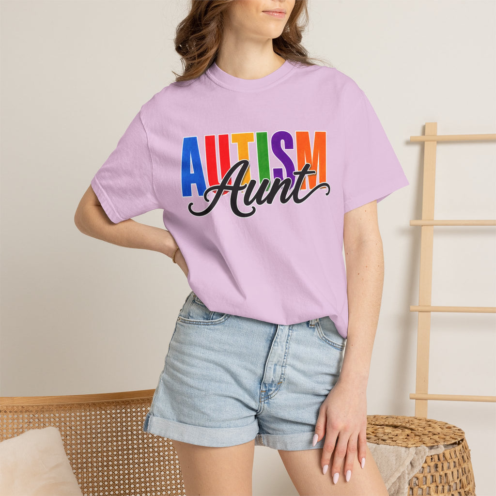 Autism Aunt Shirt Proud Autism Aunt T Shirt Autism Awareness Autism Acceptance Gift Puzzle Heart Special Needs Family Tee
