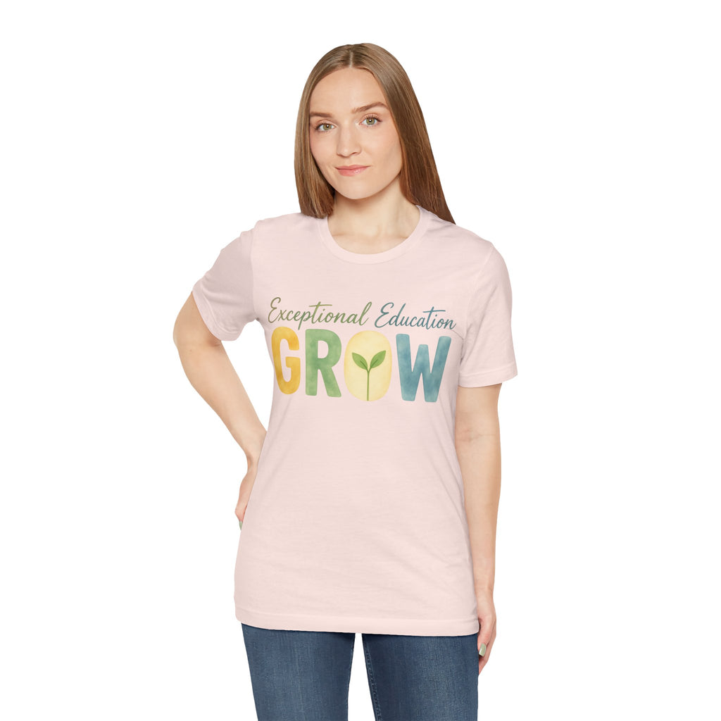 Exceptional Education Teacher Shirt GROW Special Education T Shirt SPED Teacher Gift Inclusive Classroom Autism Teacher Tee