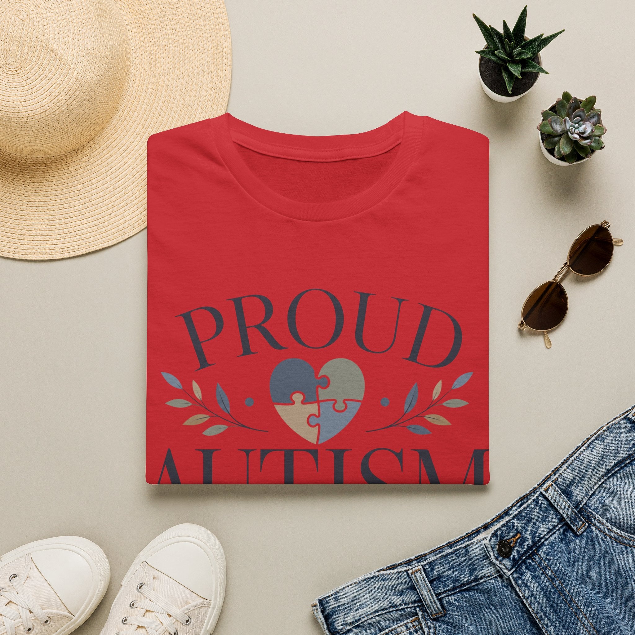 Proud Autism Mama T-Shirt | Puzzle Heart Awareness Tee | Special Needs