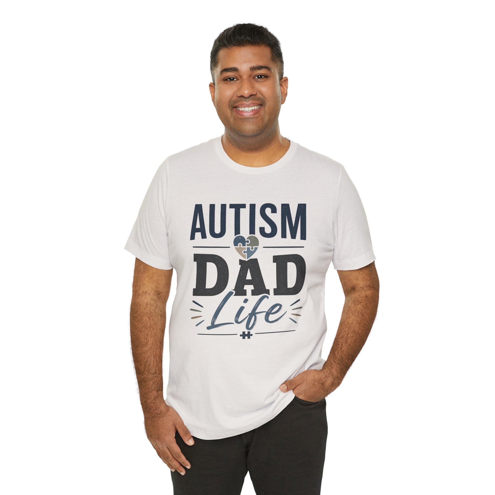 Autism Dad Life Shirt Autism Dad T Shirt Proud Autism Father Gift Autism Awareness Shirt Special Needs Dad Tee Puzzle Heart Design