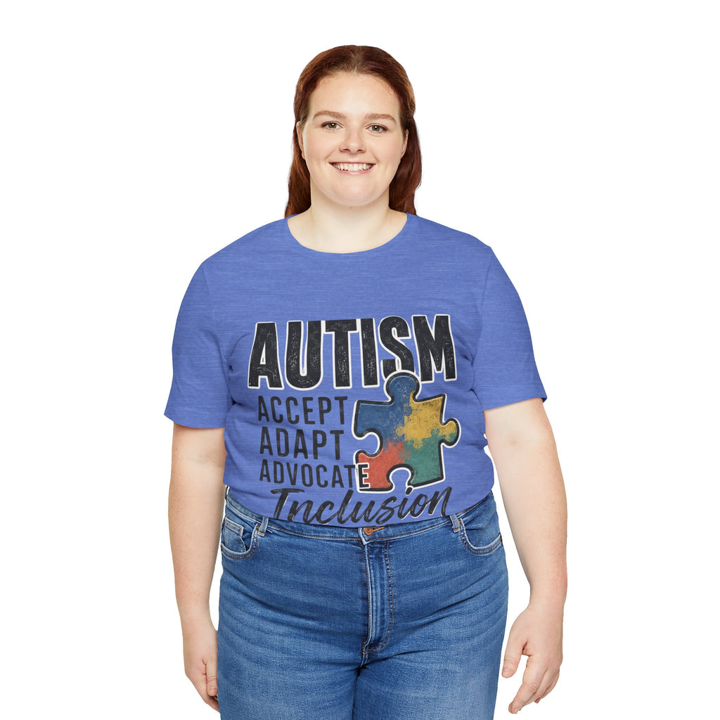 Autism Acceptance Shirt Inclusion Advocate T Shirt Puzzle Piece Tee Neurodiversity Awareness Special Needs Support Unisex Gift