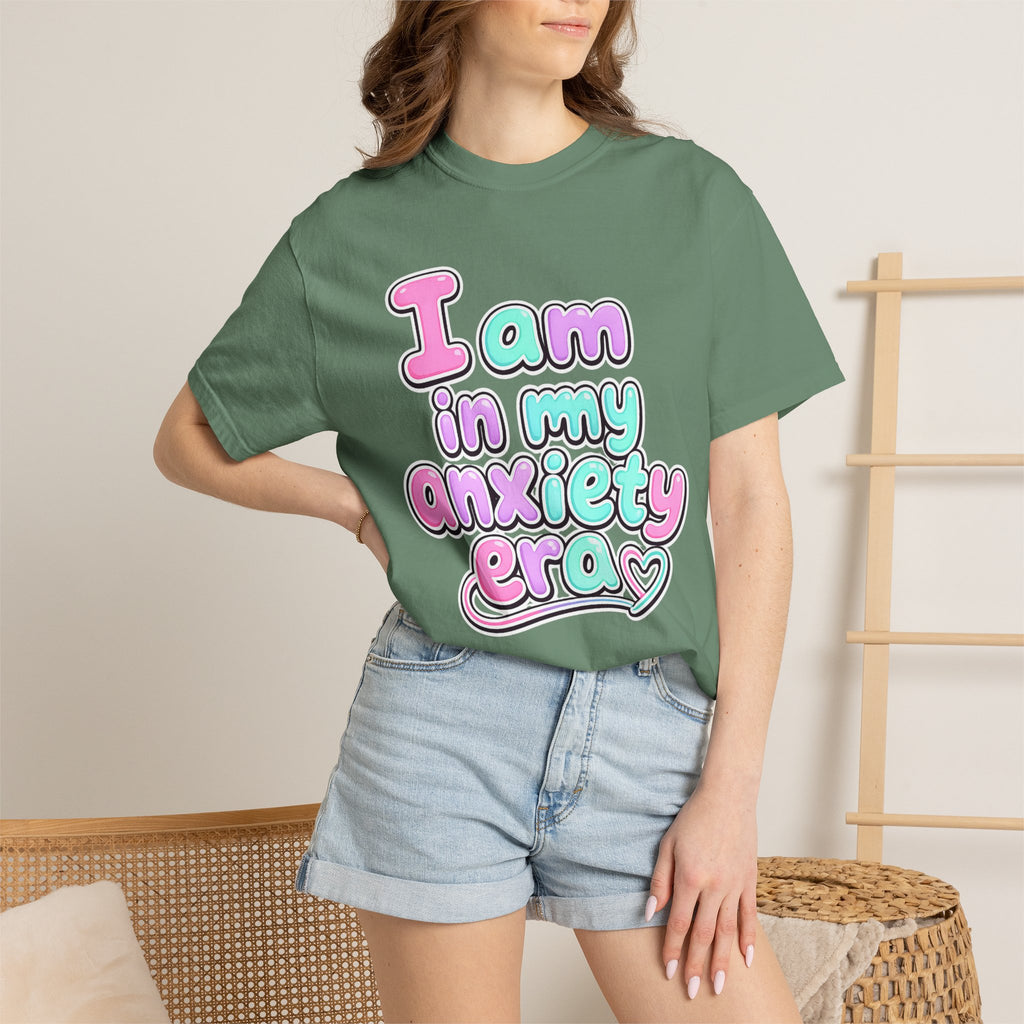 I Am In My Anxiety Era Shirt Anxiety Awareness T Shirt Mental Health Tee Cute Pastel Graphic Shirt Self Care Gift Unisex Apparel