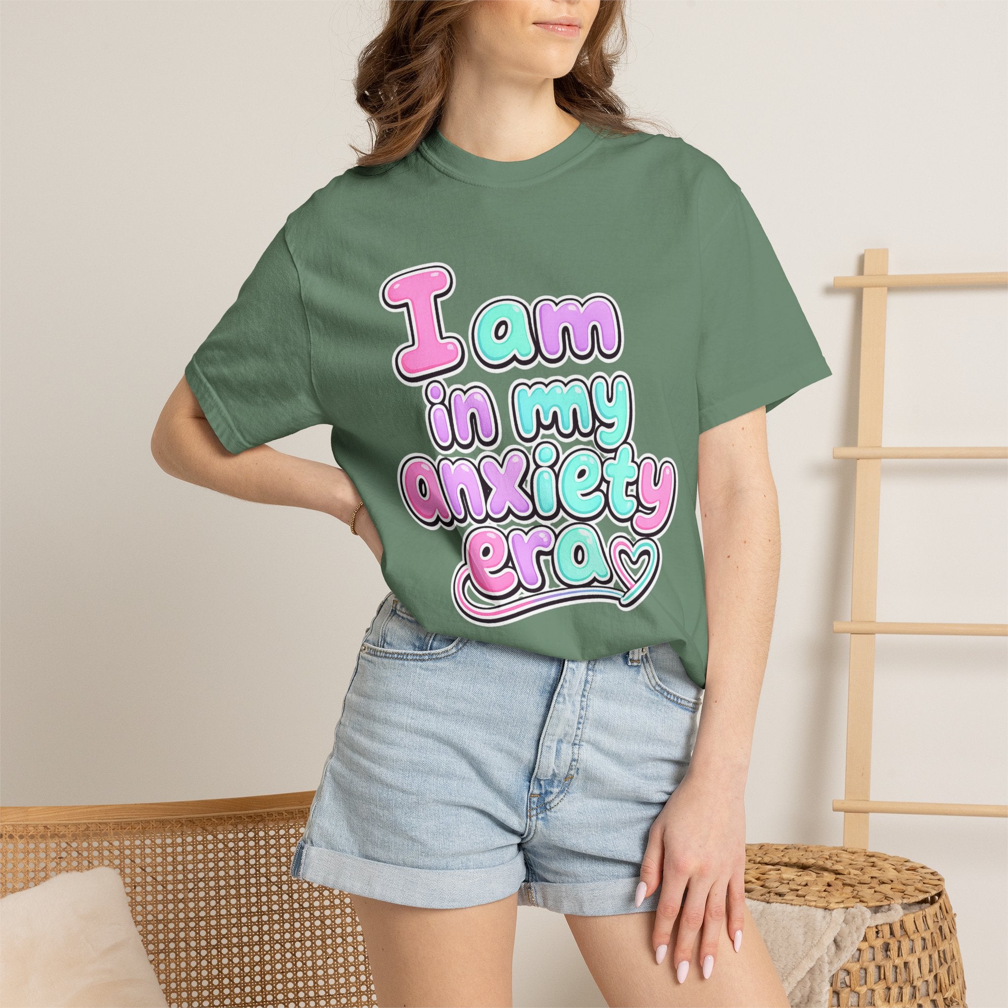 I Am In My Anxiety Era Shirt Anxiety Awareness T Shirt Mental Health Tee Cute Pastel Graphic Shirt Self Care Gift Unisex Apparel