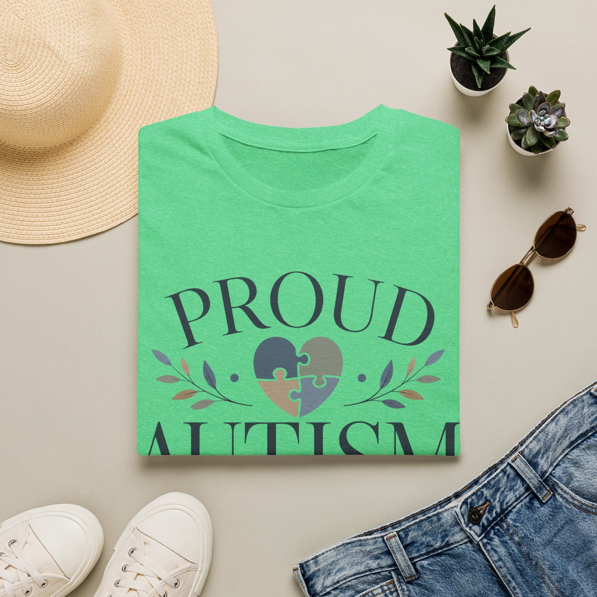 Proud Autism Mama T-Shirt | Puzzle Heart Awareness Tee | Special Needs